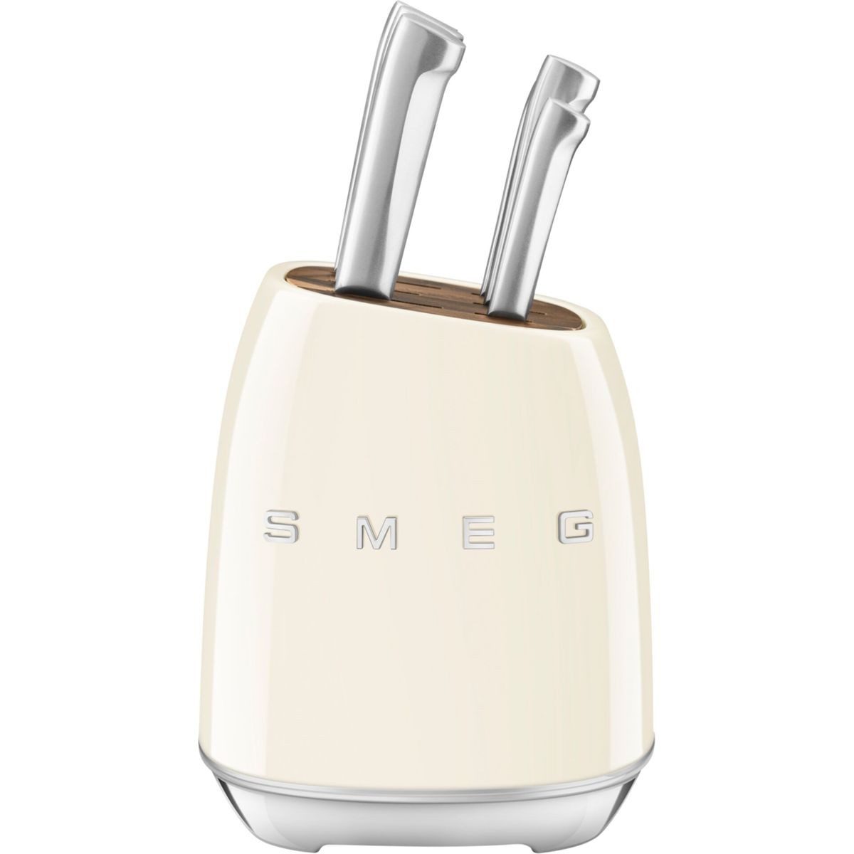 Smeg Messerblock KBSF02CR Messerblock-Set (6 tlg) Gehäuse: Carbonstahl 50s Style Creme (6tlg)