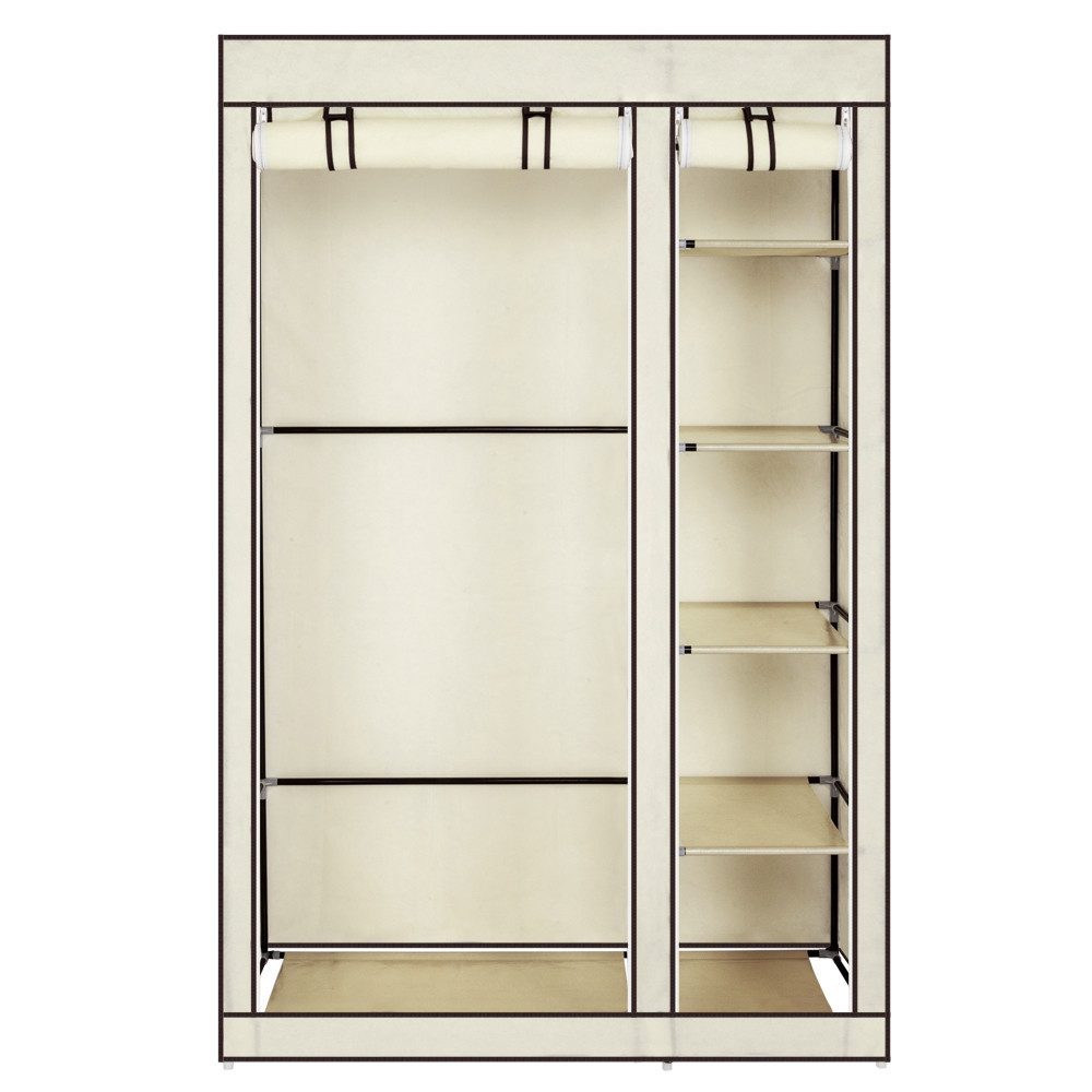 VINGLI Stoffschrank Kleiderschrank Stoff, 110 x günstig online kaufen