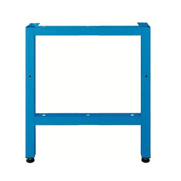 PROREGAL® Werkbank Stabiler Vierkantrohr-Fuß für Werkbank Rhino, HxT 85x70cm, Blau