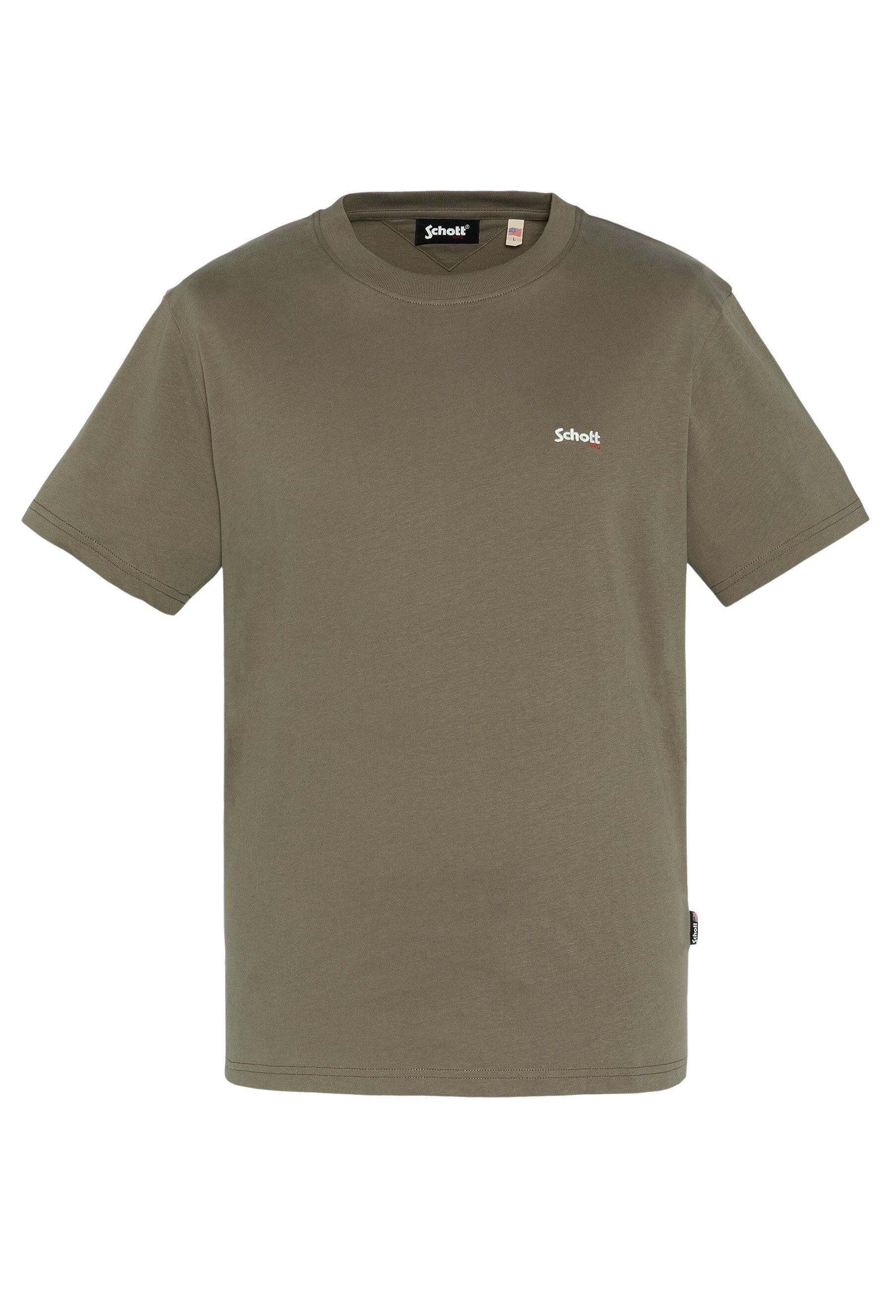 Schott NYC T-Shirt T-Shirt TSCLAWS1 Kurzarmshirt (1-tlg., 1)