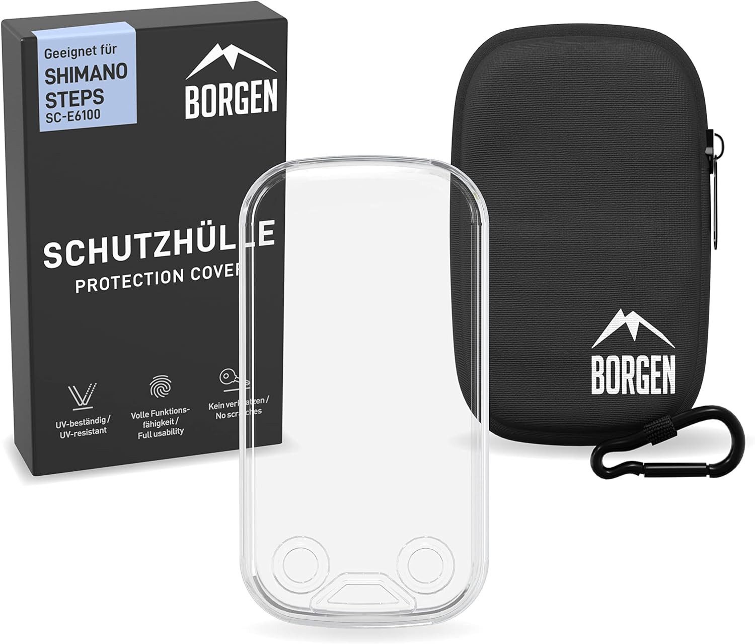 Borgen Displayschutzfolie Borgen E-Bike Displayschutz geeignet für Shimano SC-E-6100 Display