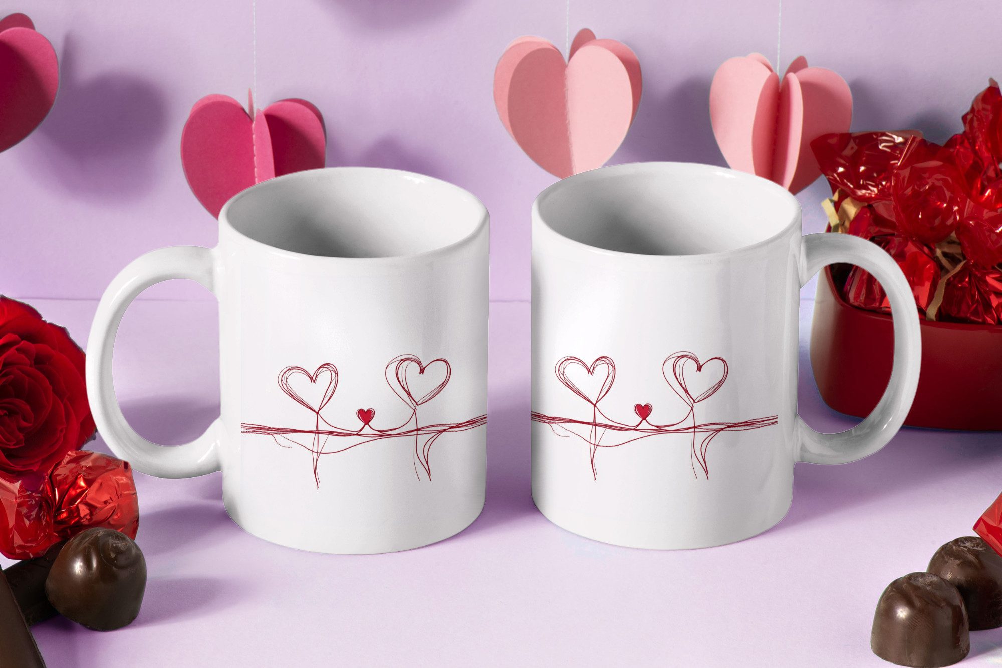 WS-Trend Tasse Liebe Love Herz Valentinstag Kaffeetasse Teetasse Geschenkidee, Keramik