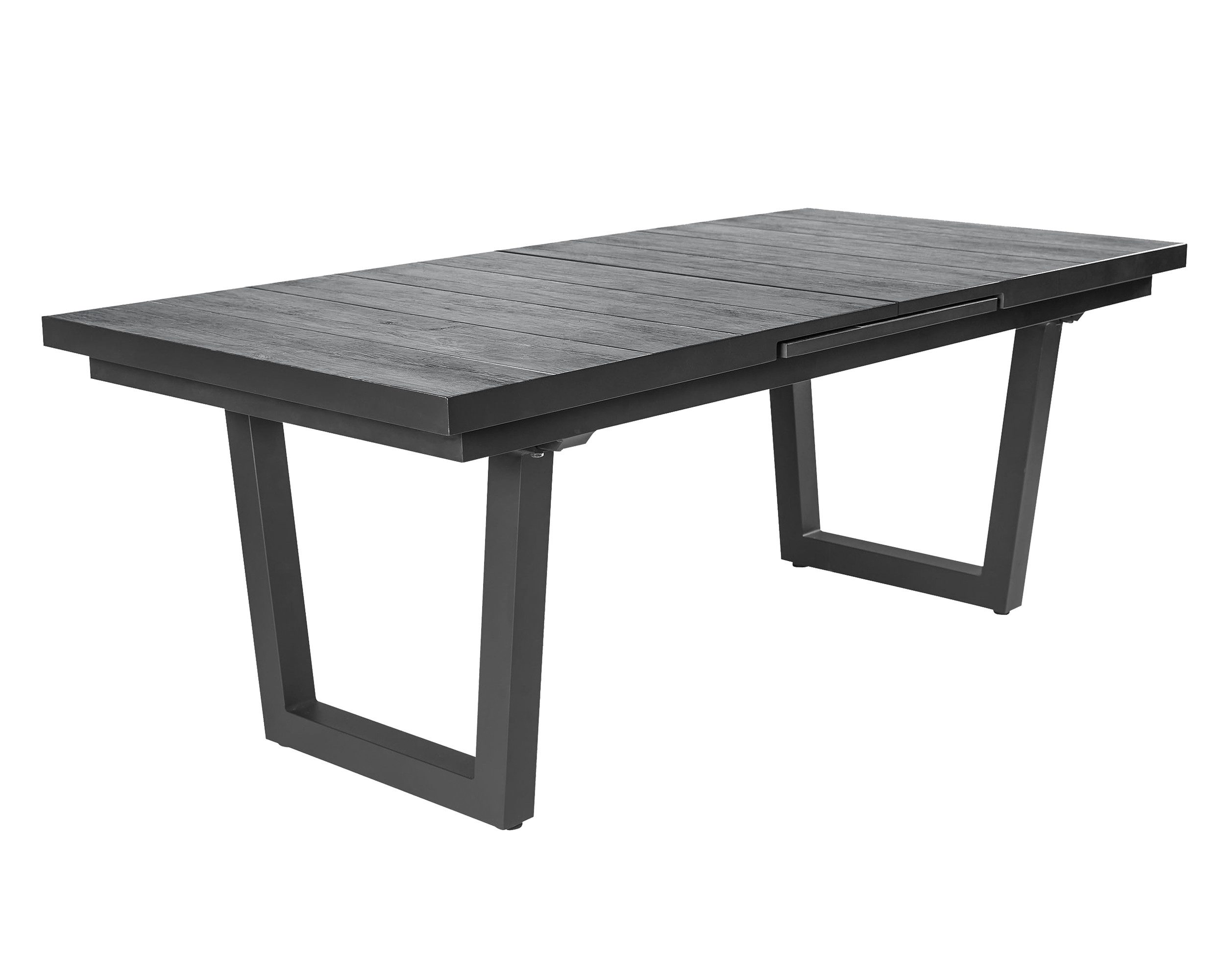 dasmöbelwerk Gartentisch Ausziehtisch Gartentisch Nizza Keramik Esstisch V-Fuß 200/260x100x75cm, Ausziehbar