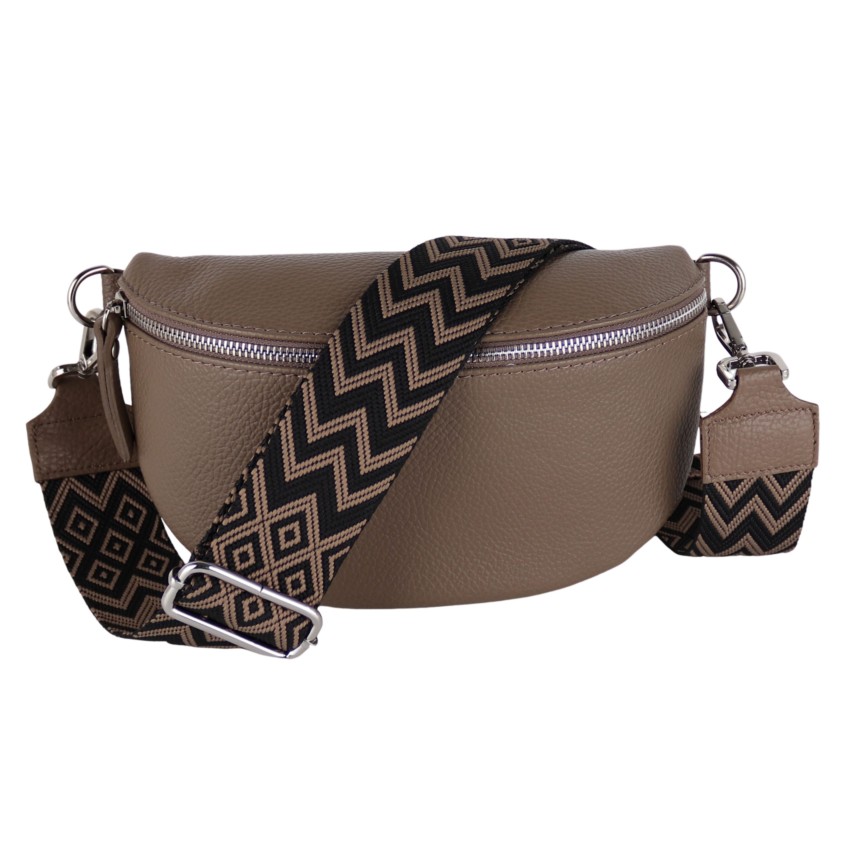 MIRROSI Bauchtasche Damen, Echtleder, Leder, Made in Italy, Umhängetasche, günstig online kaufen