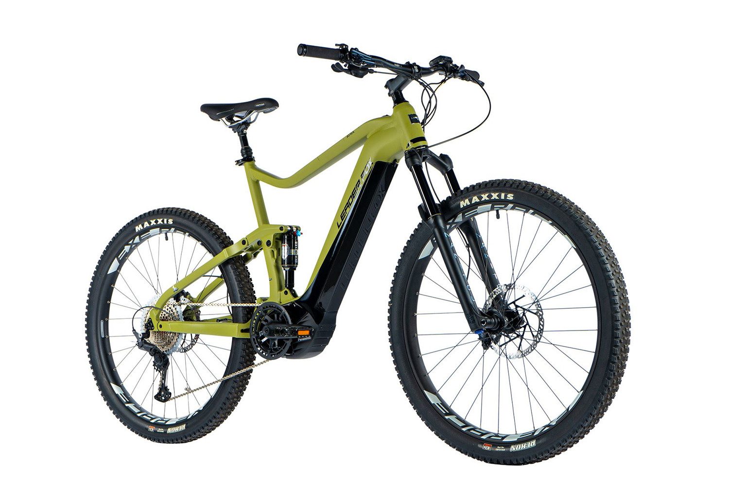 Leaderfox E-Bike Pedelec 29 Zoll LEADERFOX Ayra PANASONIC GX ULTIMATE 95Nm 720Wh Oliv RH50, 11 Gang Shimano, Mittelmotor, 720 Wh
