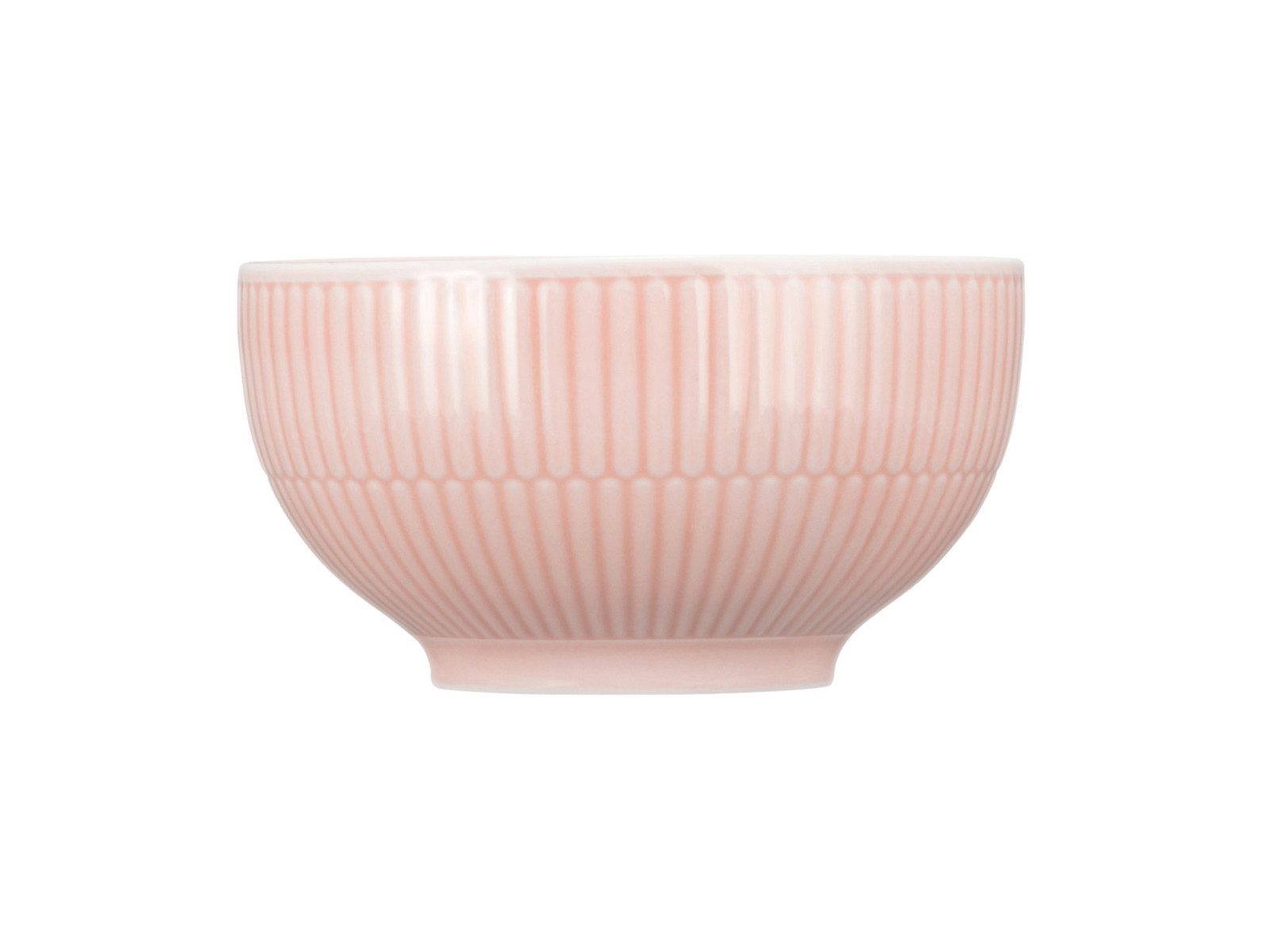 Seltmann Weiden Schale Amina Rose uni Cafe au lait Schale 13cm, Porzellan, (Cafe au Lait Tassen), Schale Rosé Struktur