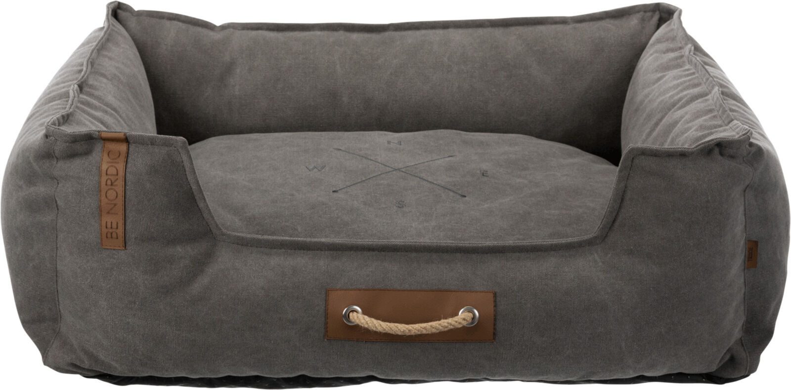 TRIXIE Hundebett BE NORDIC Bett Föhr - dunkelgrau - 60 × 50 cm