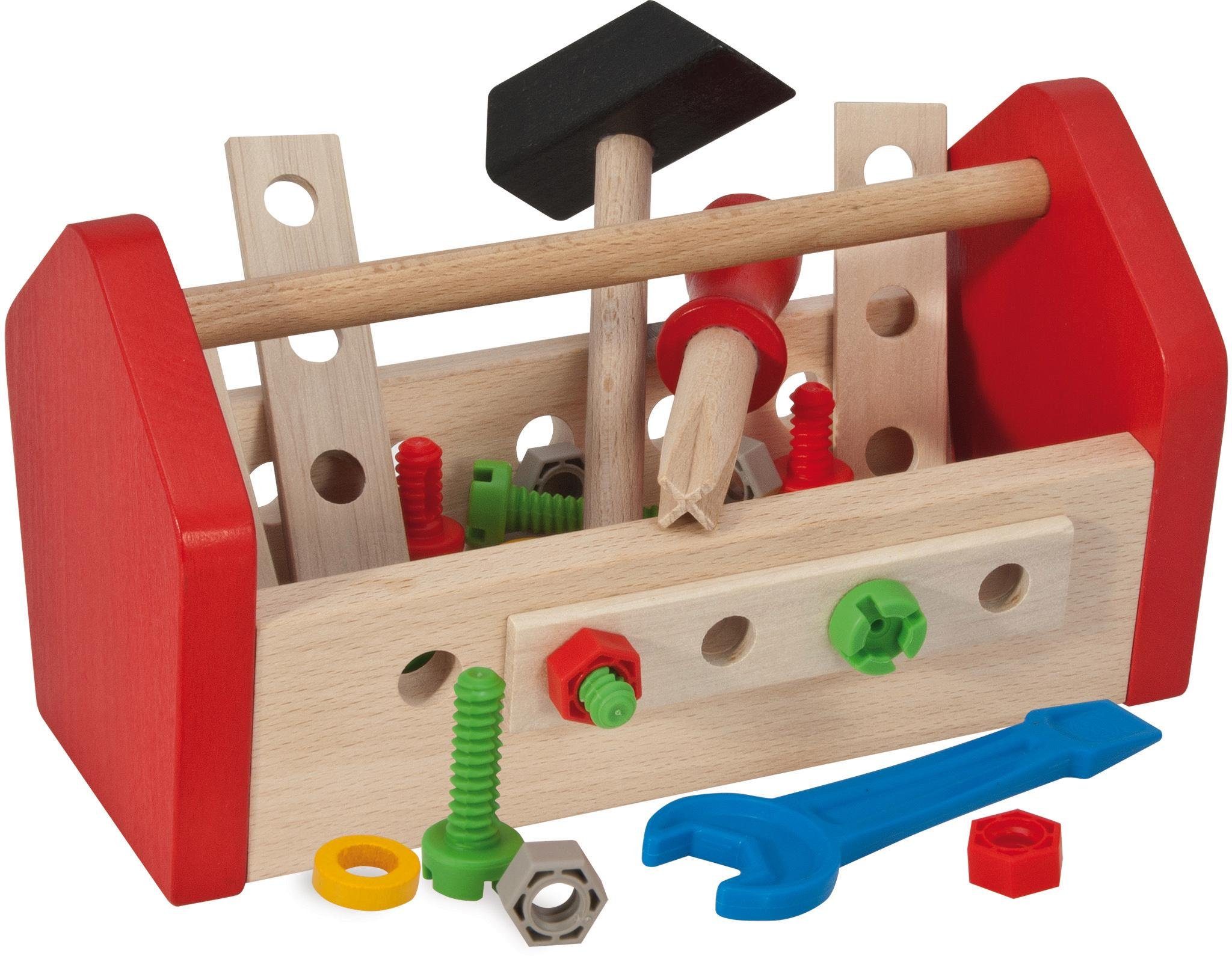Eichhorn Spielwerkzeugkoffer Holzspielzeug, Werkzeugbox, (Set), in FSC®- - schützt aus Germany, Wald Holz, weltweit Made