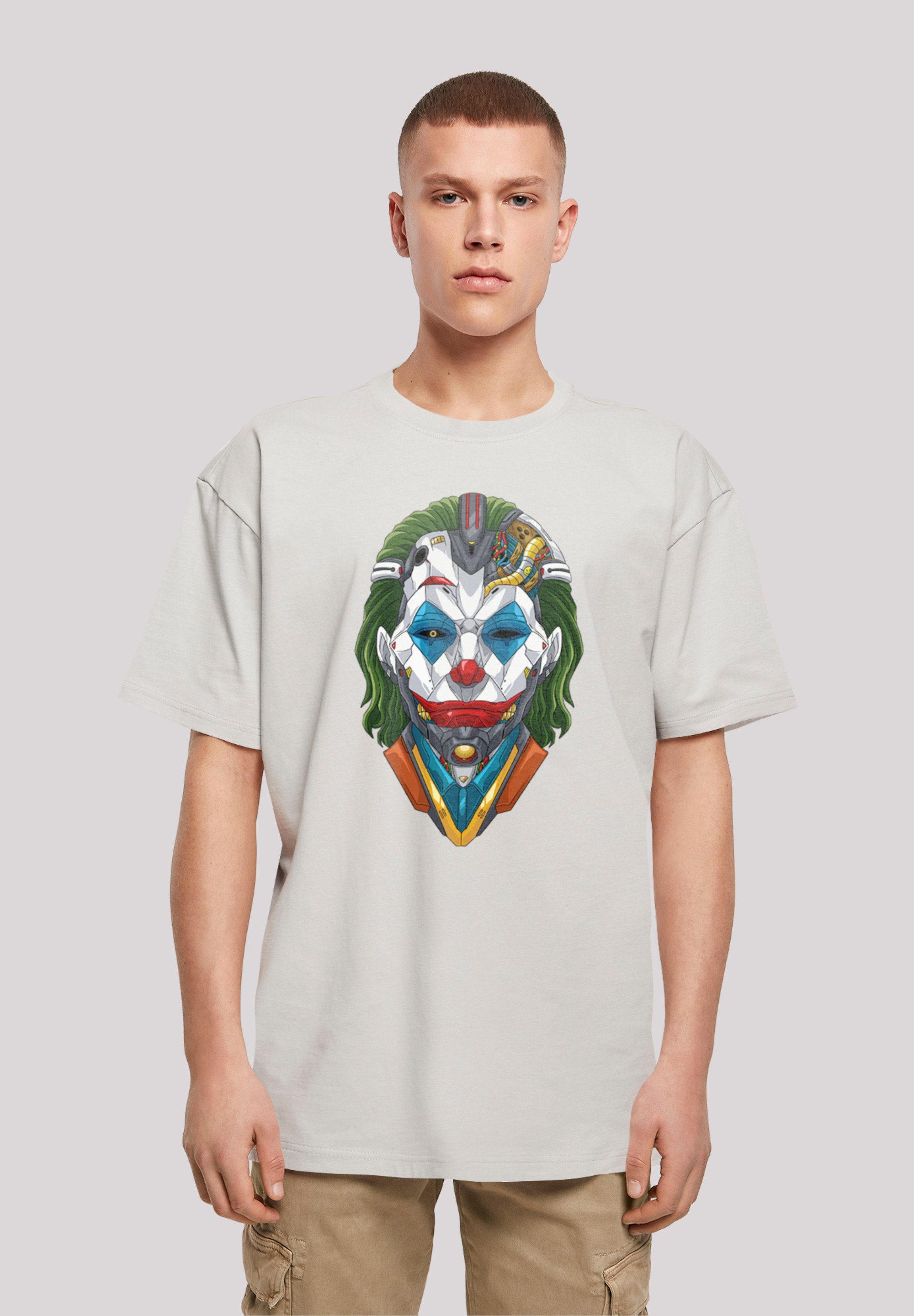 F4NT4STIC T-Shirt Cyberpunk Joker CYBERPUNK STYLES Print lightasphalt