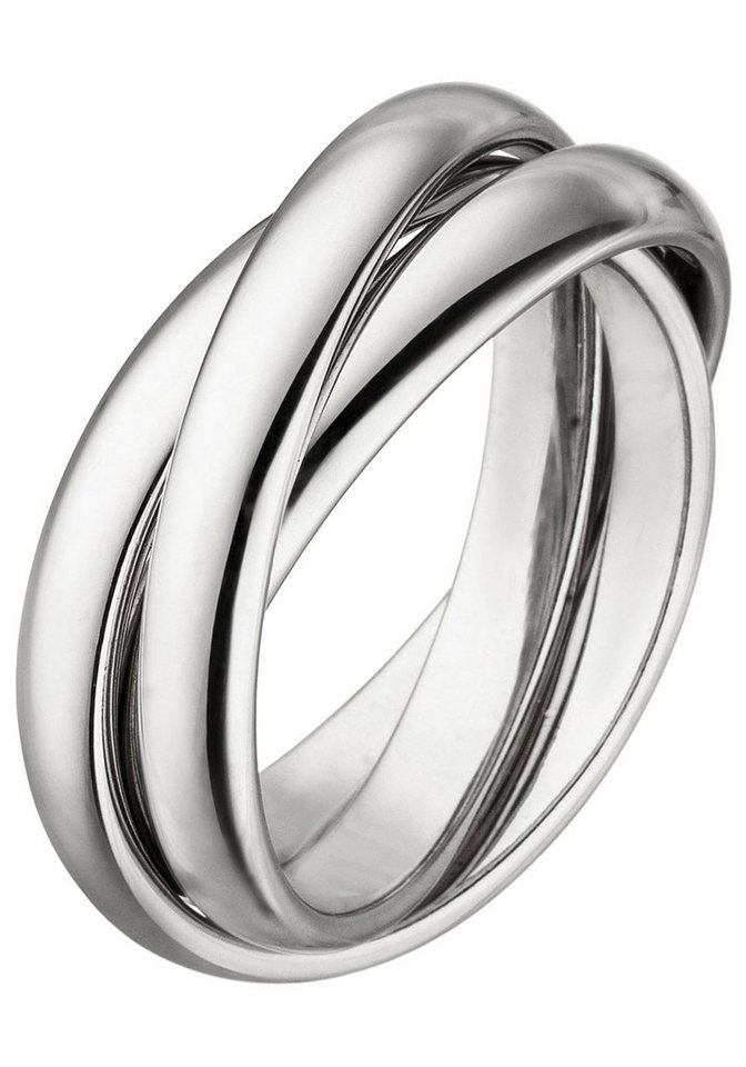 JOBO Fingerring, verschlungen 925 Silber, Hochwertiger Ring in  verschlungener Form