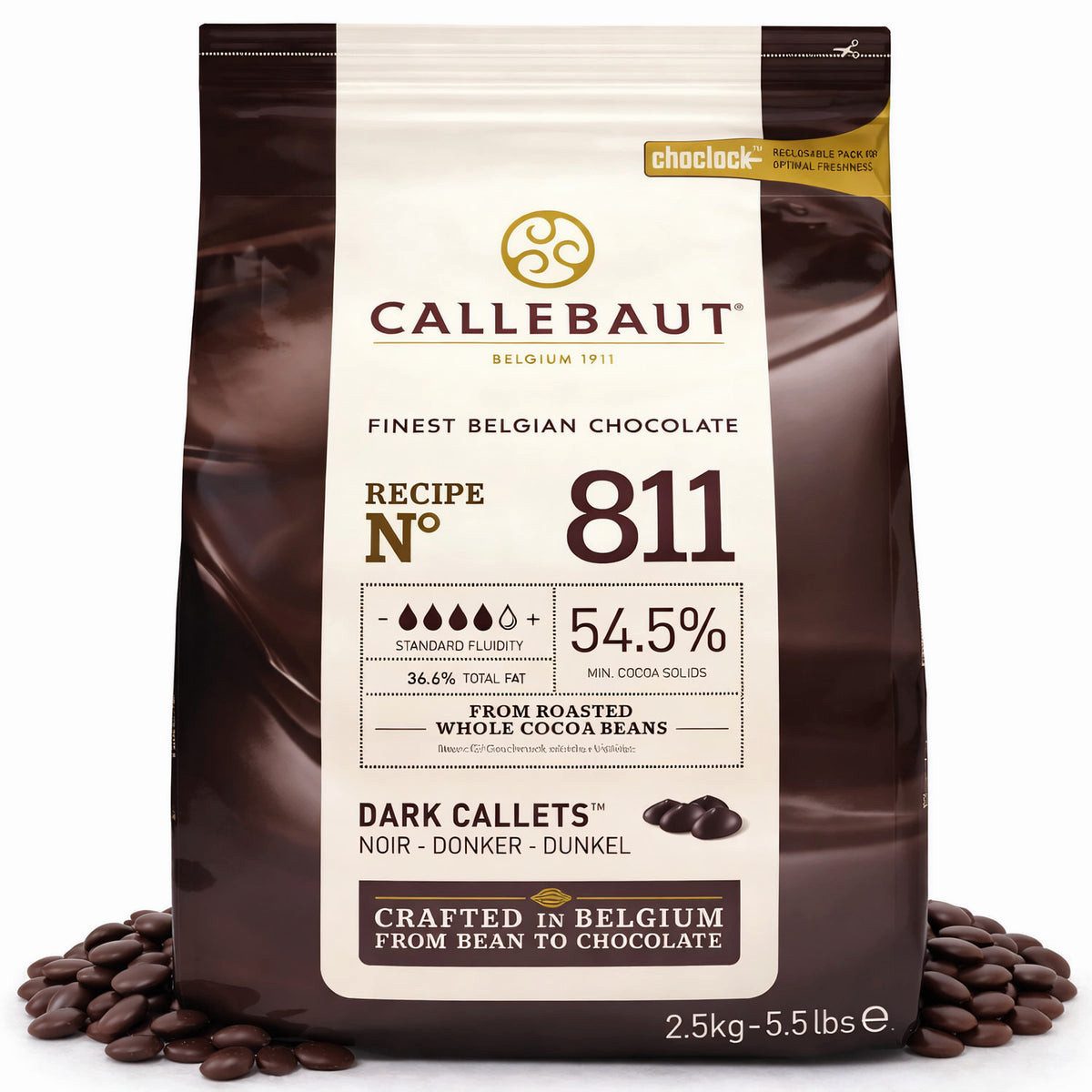 Callebaut Schokolade Callebaut Recipe No. 811 Kuvertüre Callets