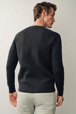 Next Rundhalspullover Eleganter strukturierter Pullover (1-tlg)