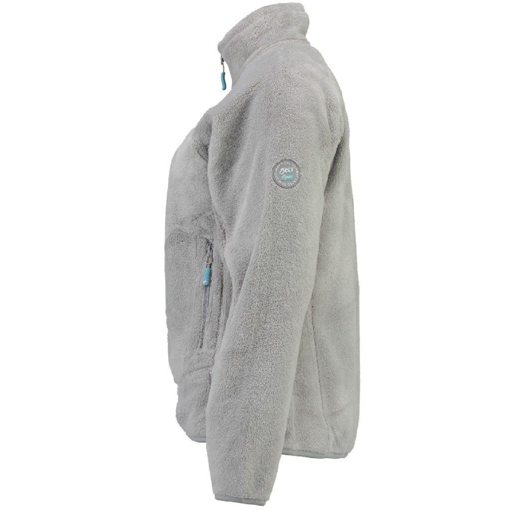 Geographical Norway Fleecejacke Geographical Norway Damen Fleecejacke Teddy Fleece Winter Jacke mit Stehkragen, in Unifarbe, kuschelig – Bild 3 von 3
