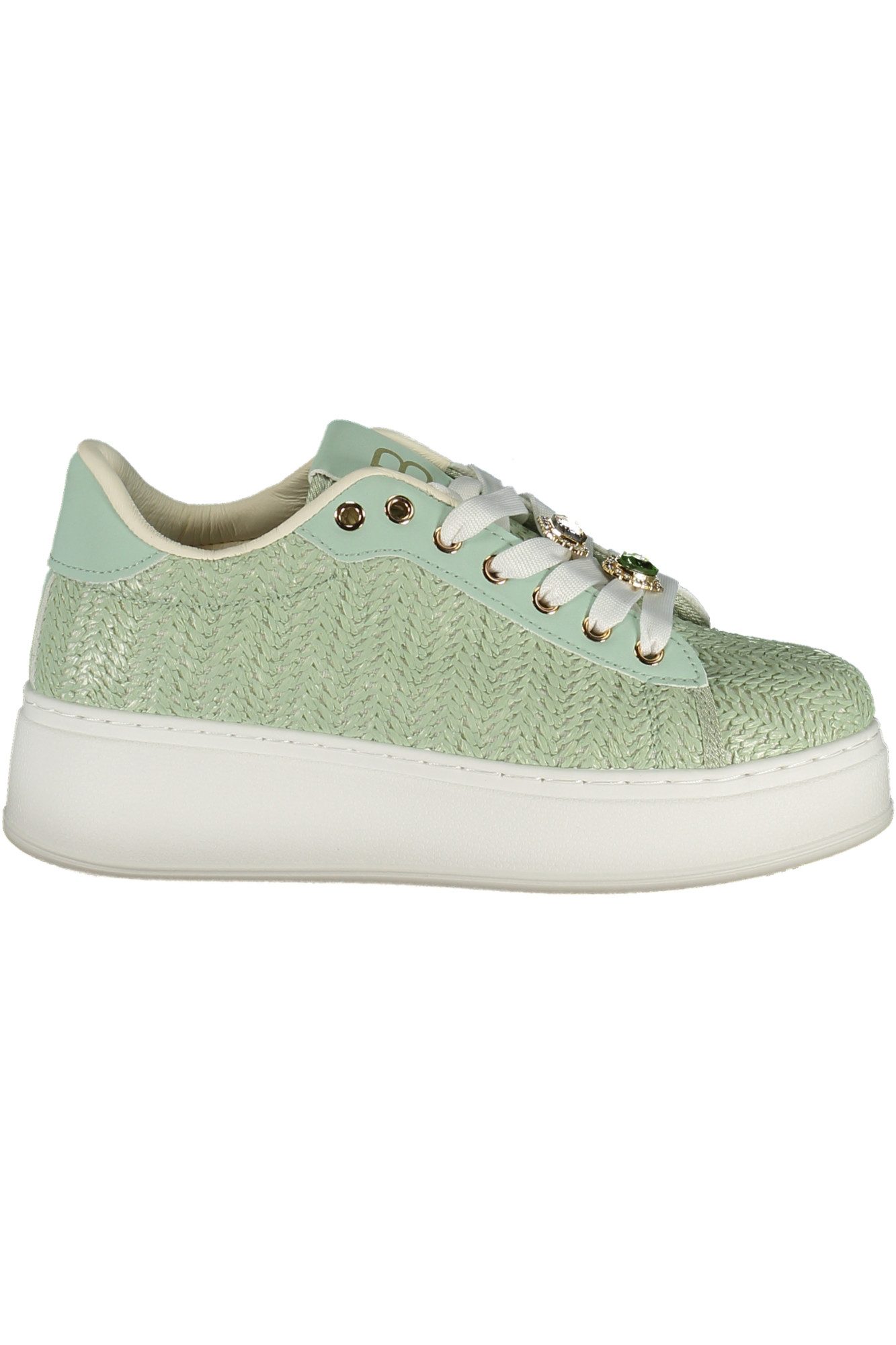 Laura Biagiotti Sneaker Stylischer Damensportschuh in Grün mit