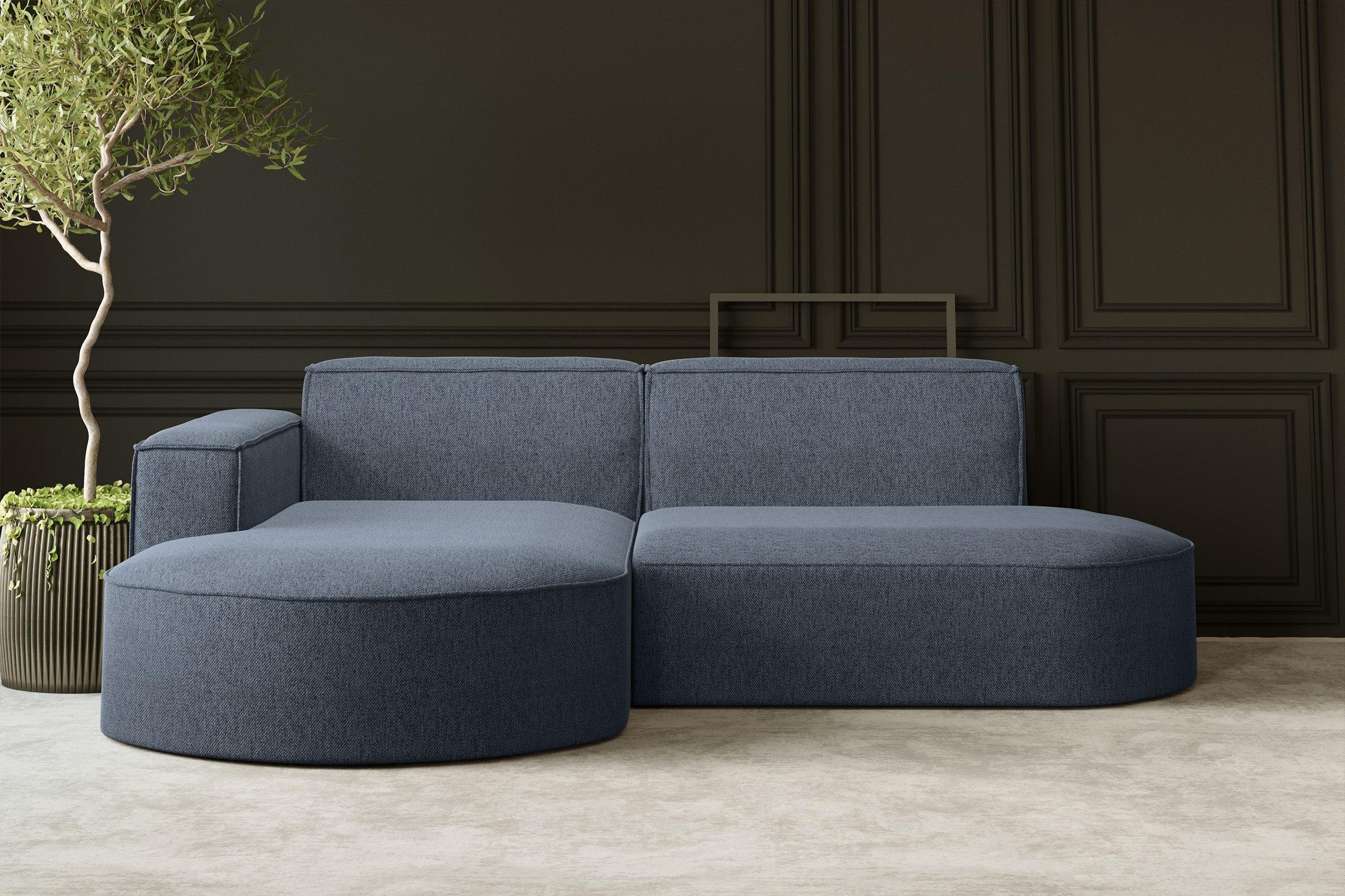 Kaiser Möbel Ecksofa Designer MODENA STUDIO L stoff Cord, Verita,Boucle, Ec günstig online kaufen