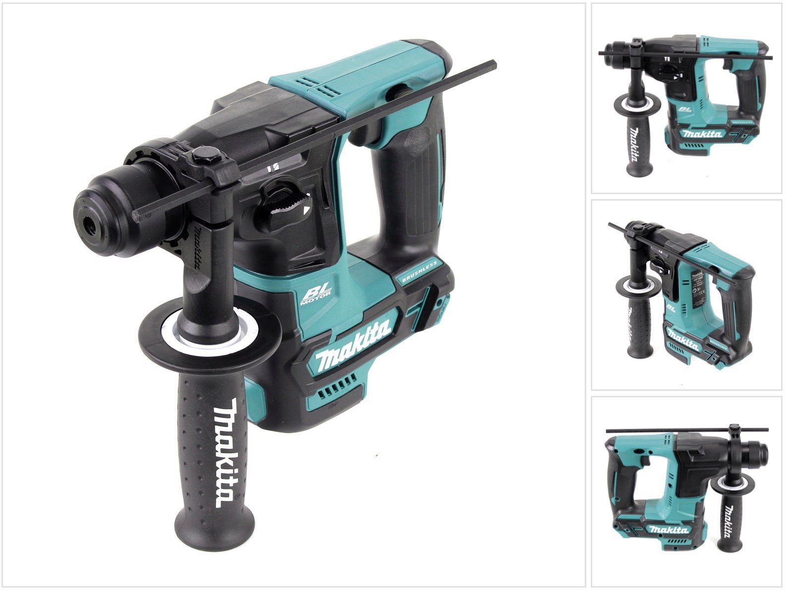 Makita Akku-Bohrhammer HR 166 DZ 10,8 V Li-Ion Brushless SDS-Plus Akku Bohrhammer Solo