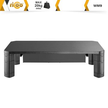 RICOO Schreibtischaufsatz WM9, Monitorständer Monitorerhöhung mit Stauraum Bildschirm Tisch Aufsatz