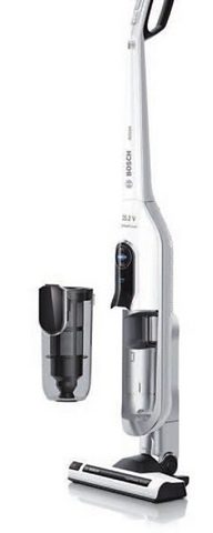 BOSCH Belaidis dulkių siurblys Athlet BCH6ATH25 25.2 V atskirai Higieninis filtras Turbo-Stufe beutellos alle Bodenarten aukštis Saugkraft iki 60 min Laufzeit weiß