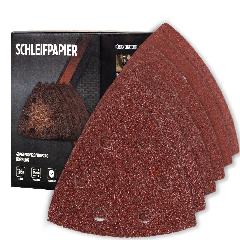 bestTools Schleifpapier Set Schleifpapier Triangular Körnung 40-240 für, Verschiedene Körnungen für präzises Schleifen von Holz & mehr