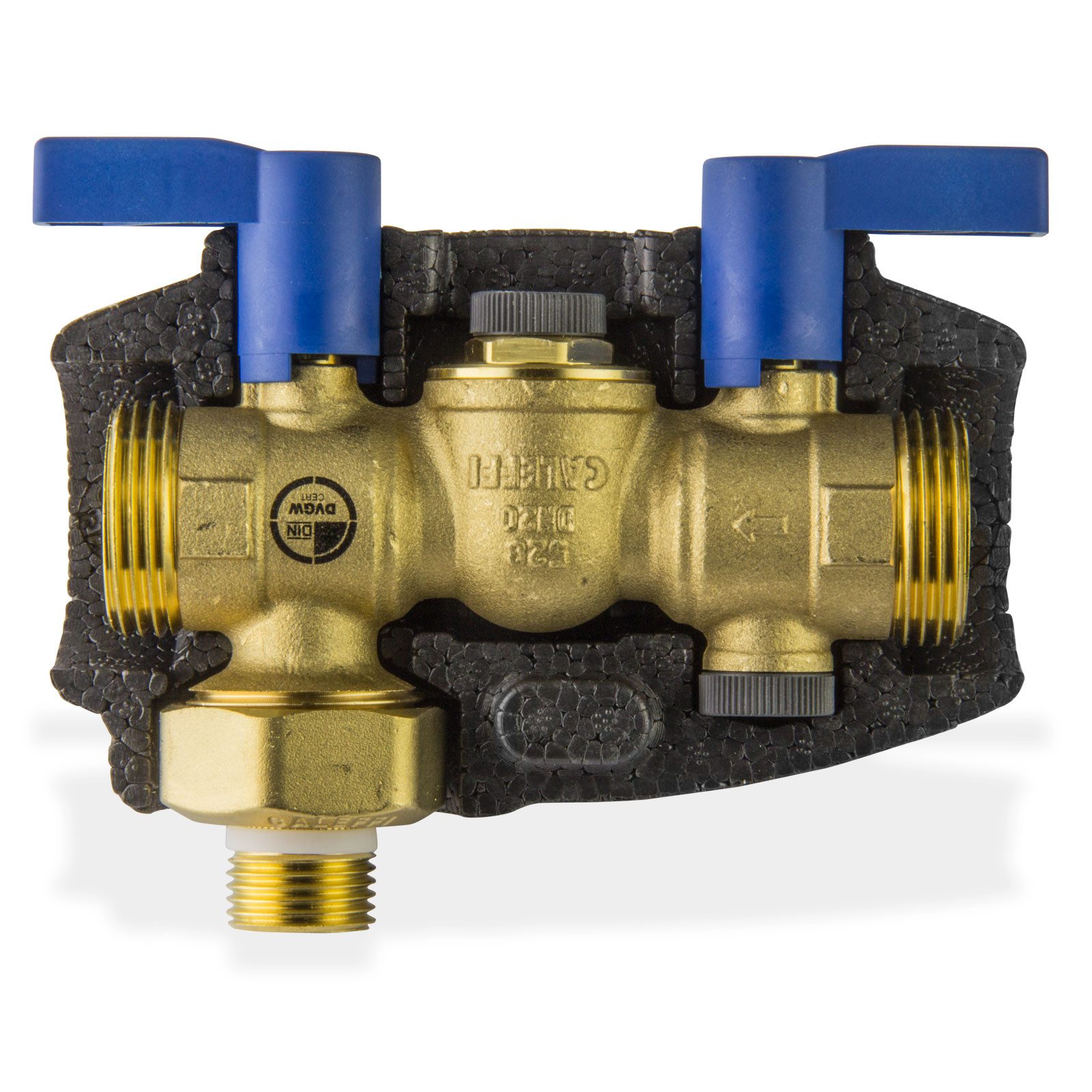 Caleffi Wasser-Druckminderer Sicherheitsgruppe DN20 6 bar 3/4 Zoll Warmwasser Bereiter DVGW