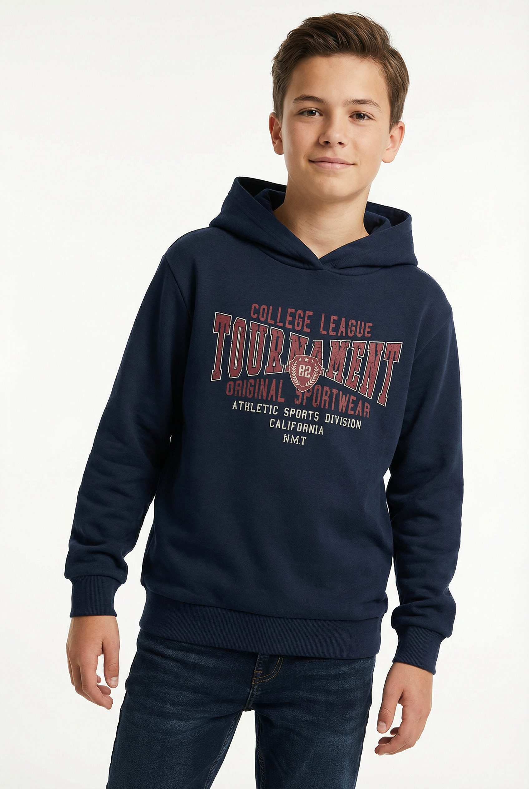 Name It Kapuzensweatshirt NKMVIANTON LS NREG SWEAT WH BRU