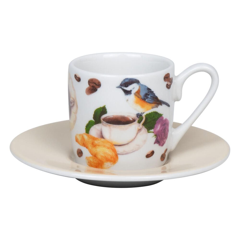 Könitz Espressotasse Coffee Birds, 85 ml, Porzellan