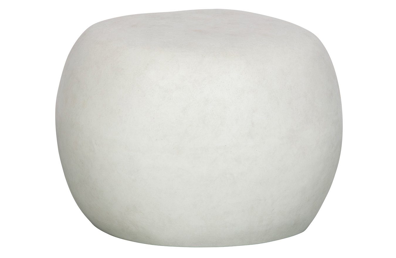 vtwonen Couchtisch Couchtisch Pebble - Weiß - 35x50 cm