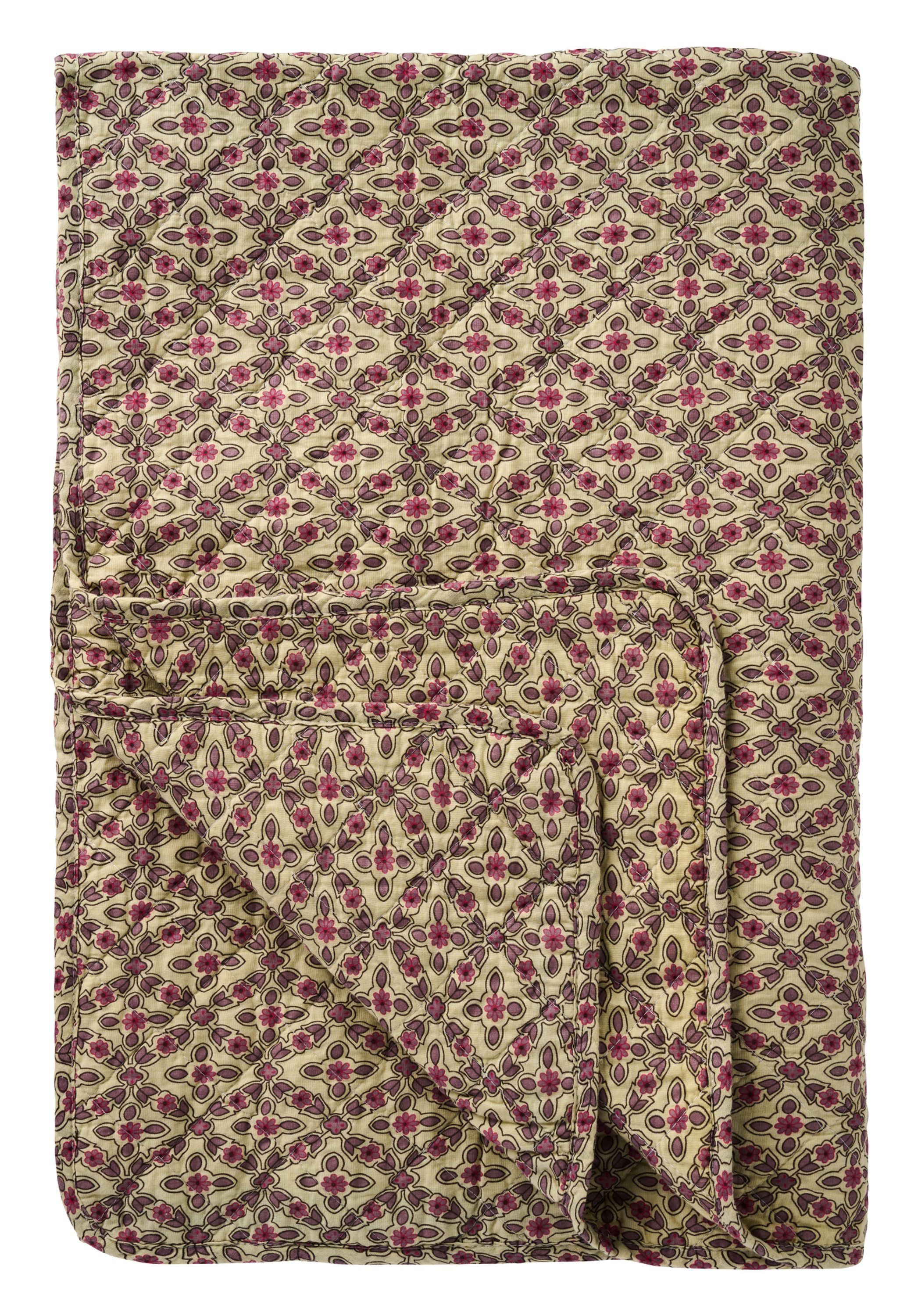 Ib Laursen Tagesdecke Ib Laursen Decke Quilt Tagesdecke Überwurf 180x130cm Muster Beere
