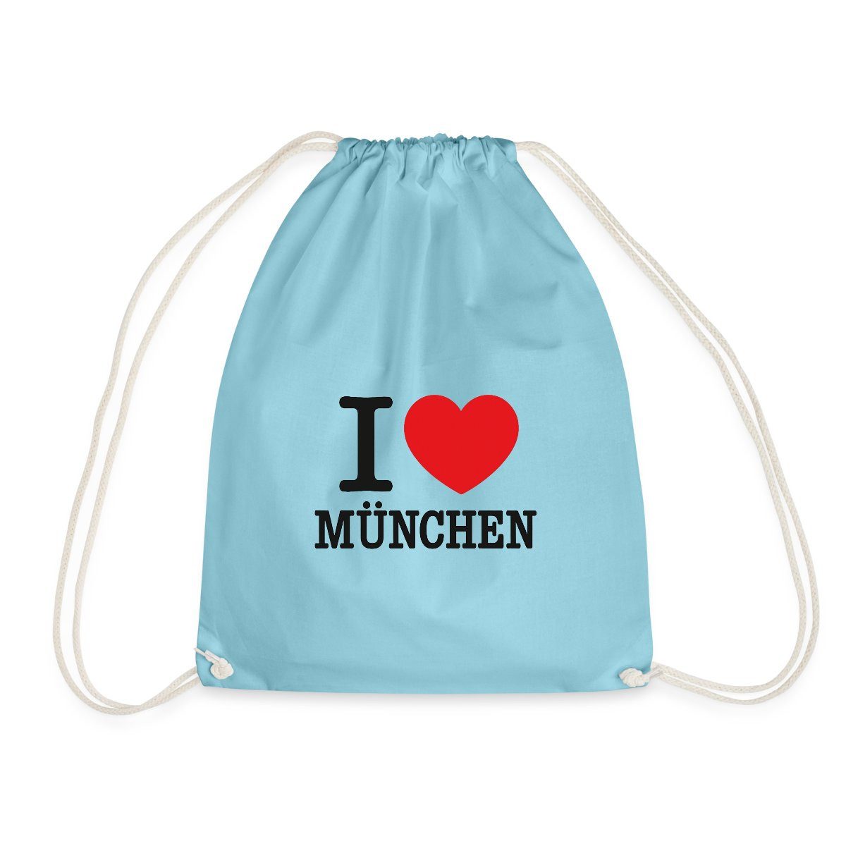 Spreadshirt Turnbeutel I Love München Herz Bayern Munich Turnbeutel (1-tlg)