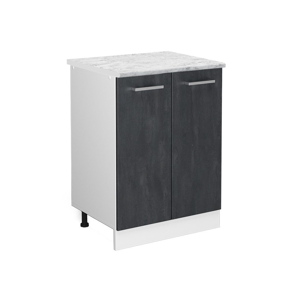 Vicco Unterschrank R-Line, Schwarz Beton/Weiß, 60 günstig online kaufen