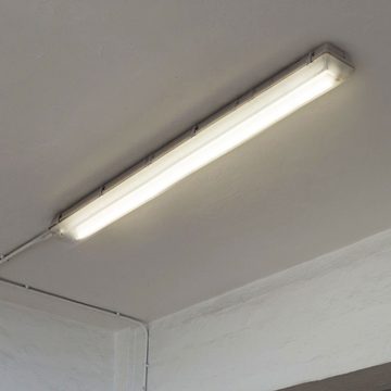 etc-shop Deckenleuchte, LED-Leuchtmittel fest verbaut, Neutralweiß, 3x LED Wannen Röhren Lampen Industrie Parkhaus Decken Feucht Raum