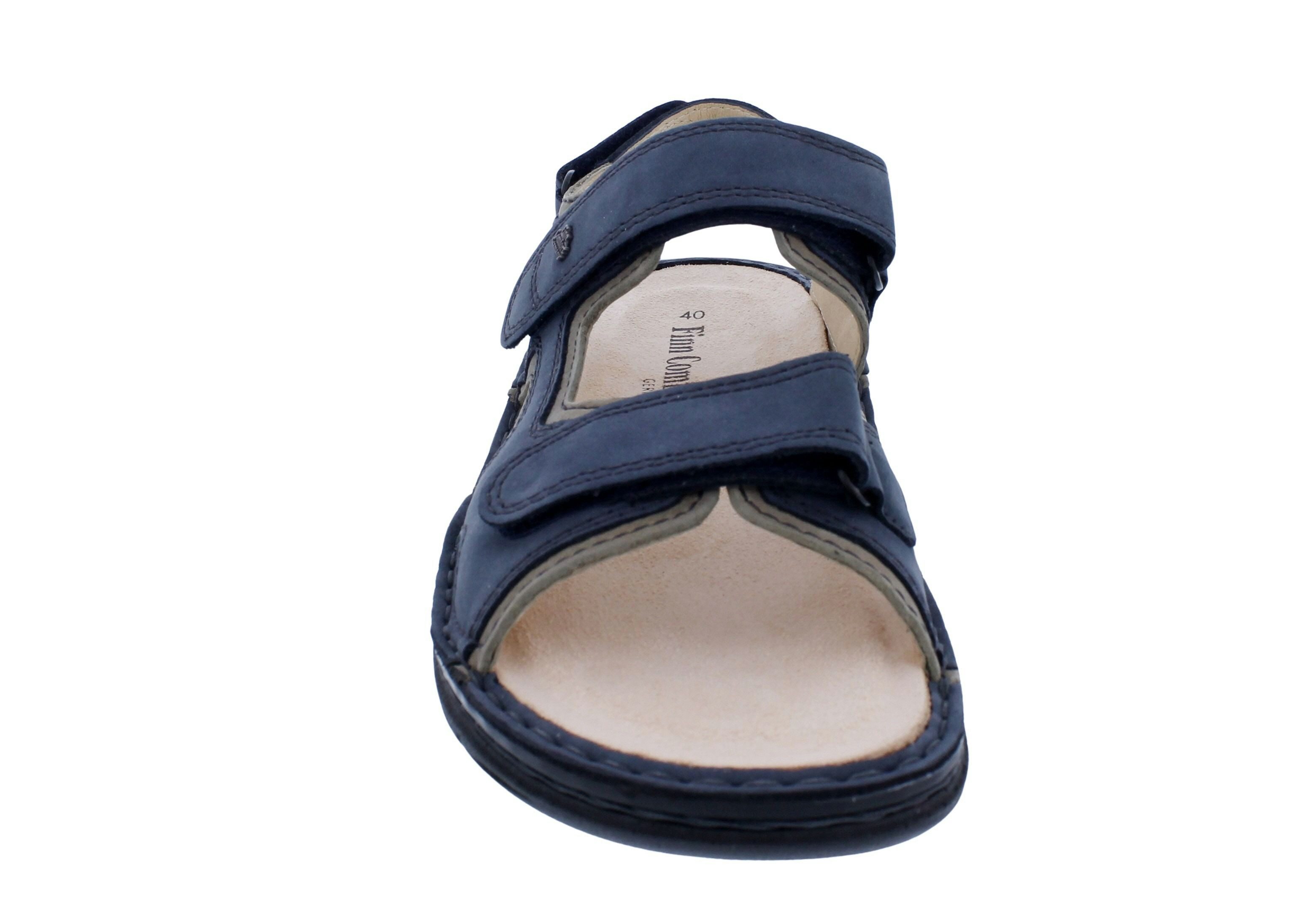 Finn Comfort Finn Comfort Herrensandale Wanaka-Soft 81540-903097, Nubukleder, Blau- Sandale