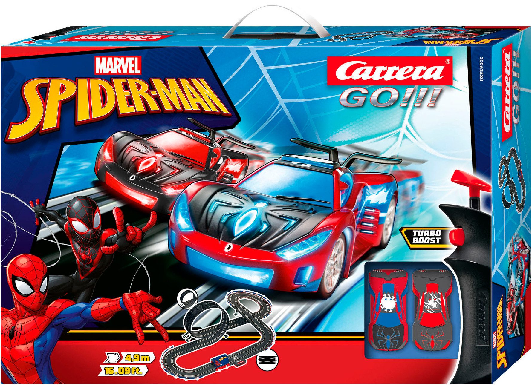 Carrera® Autorennbahn Carrera GO!!! - Spider Racing (Marvel Spider-Man) (Streckenlänge 4,9 m)