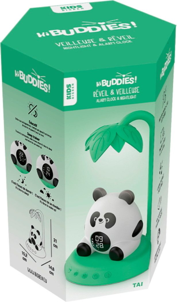 BigBen Kinderwecker Kids Wecker mit Nachtlicht Panda SL Hi Buddies! Timer AU389951
