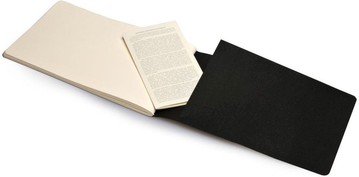 Notizbuch Skizzenalbum Large A5 120g/qm 44 Blatt Kartoneinband schwarz