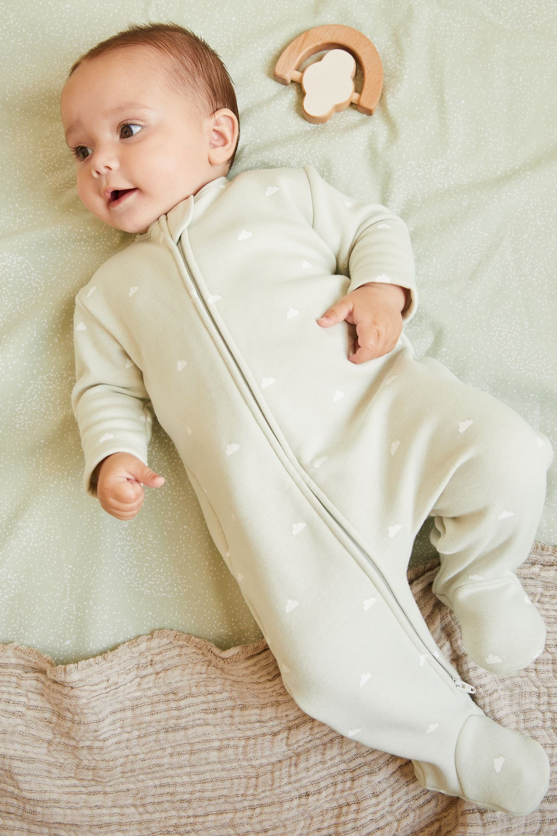 mit Next Fleece-Futter Schlafoverall Baby-Schlafanzug (1-tlg)