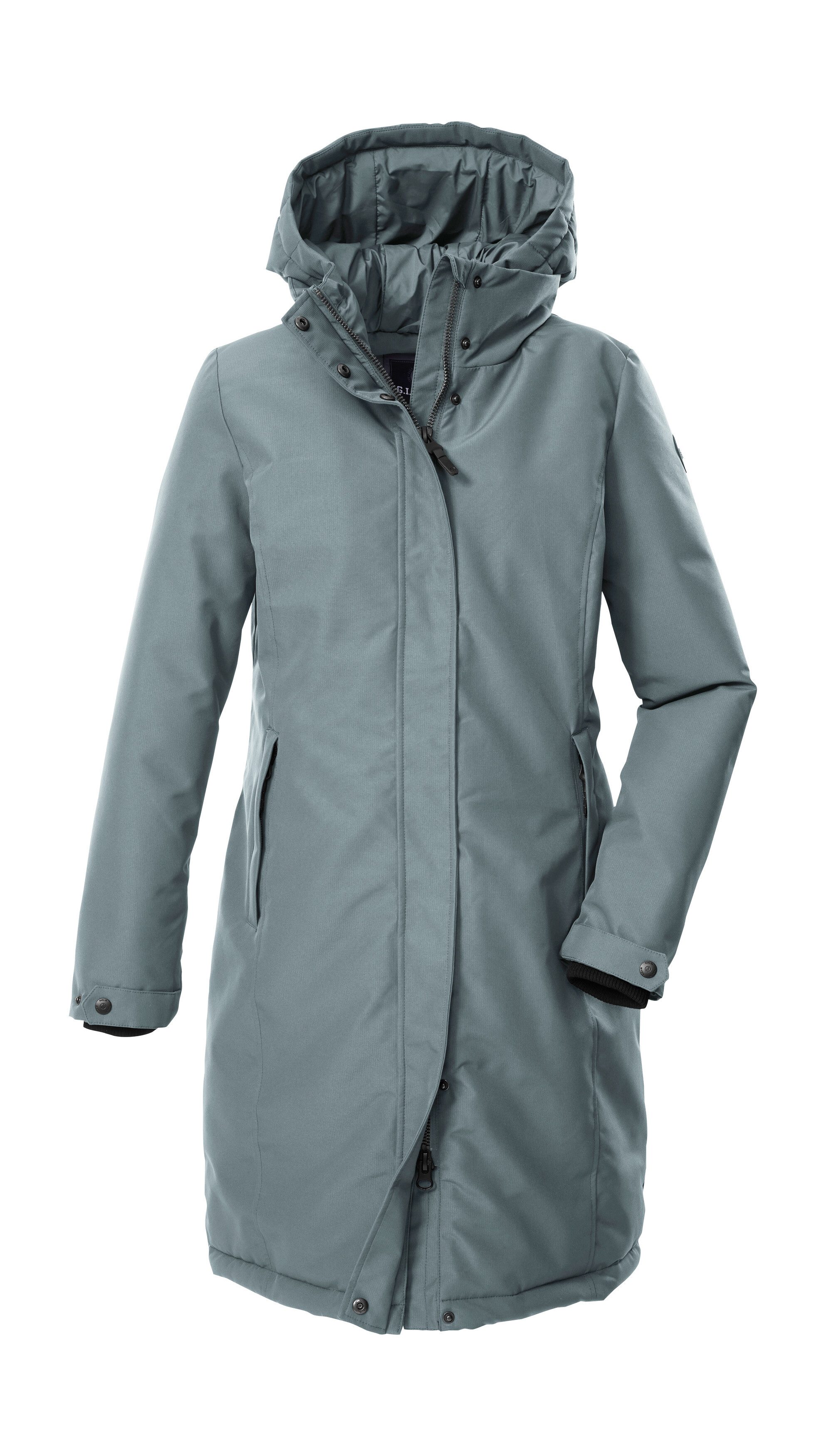 G.I.G.A. DX by killtec Funktionsmantel GW 80 WMN CT Wind- und wasserdichter Damenmantel mit Kapuze und 2-Wege-Zipper