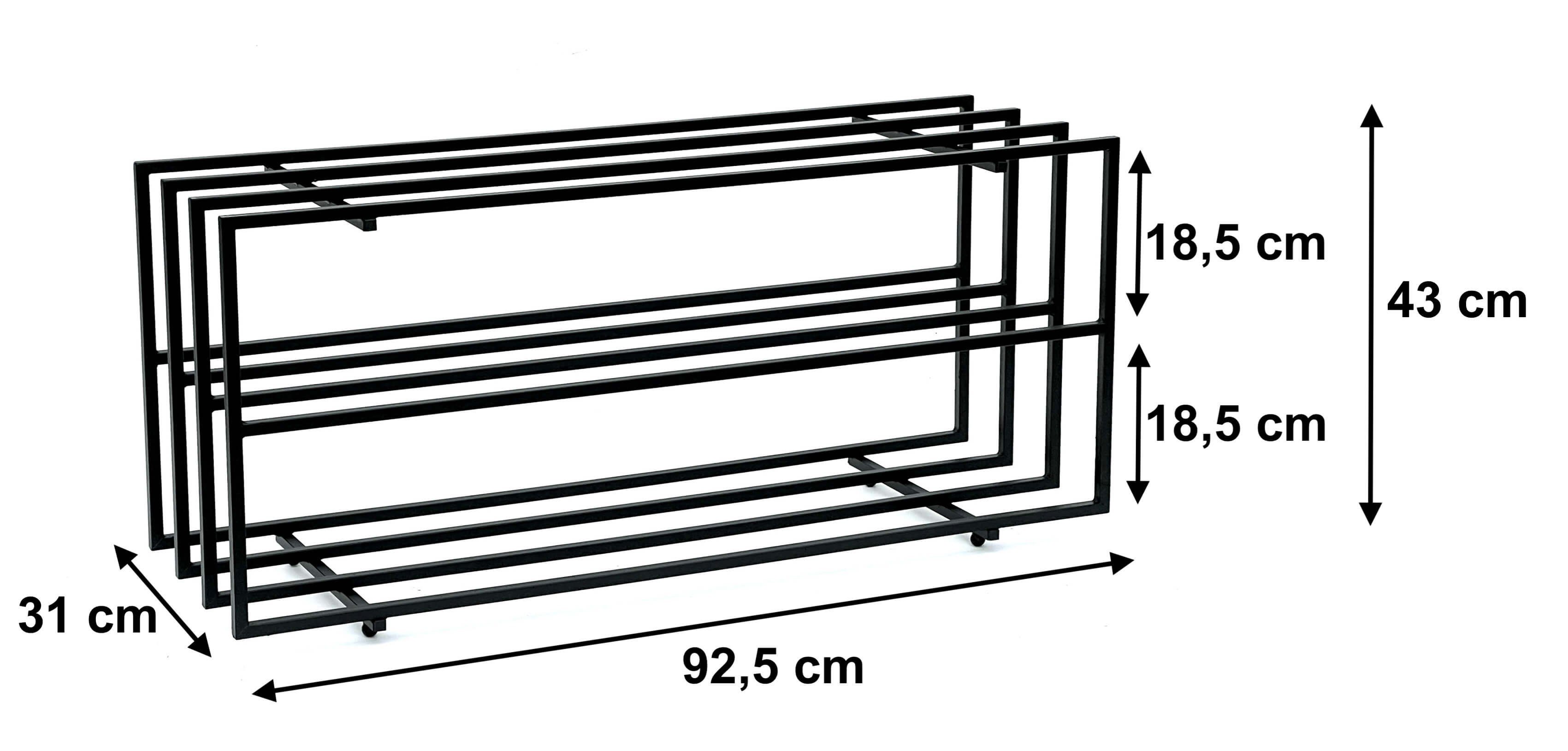 DanDiBo Schuhregal Metall Schwarz 3 Ebenen Schuhablage Schuhschrank Modern günstig online kaufen