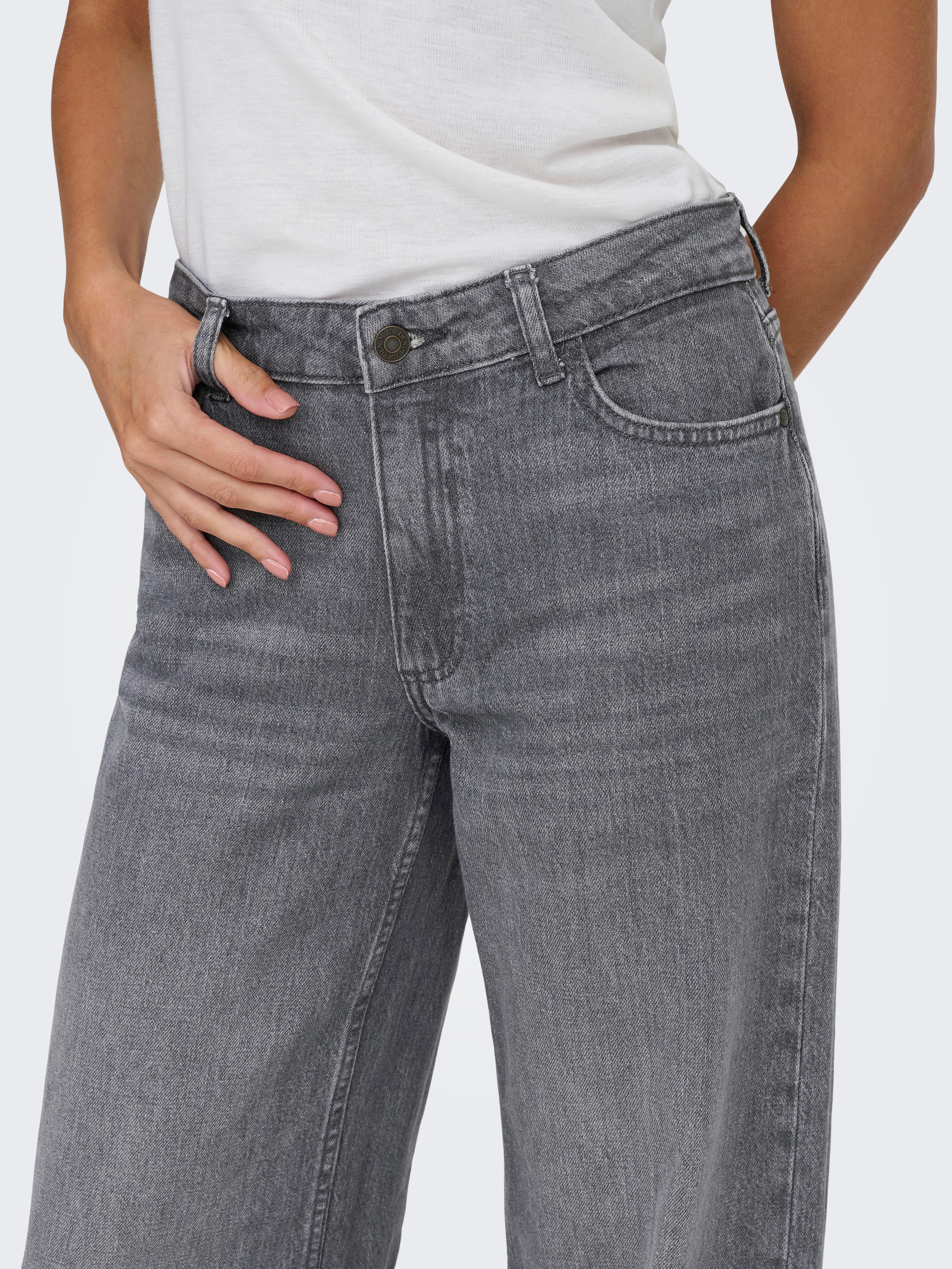 JDY Relax-fit-Jeans JDYRUBY MW WID MG 1007 DNM NOOS