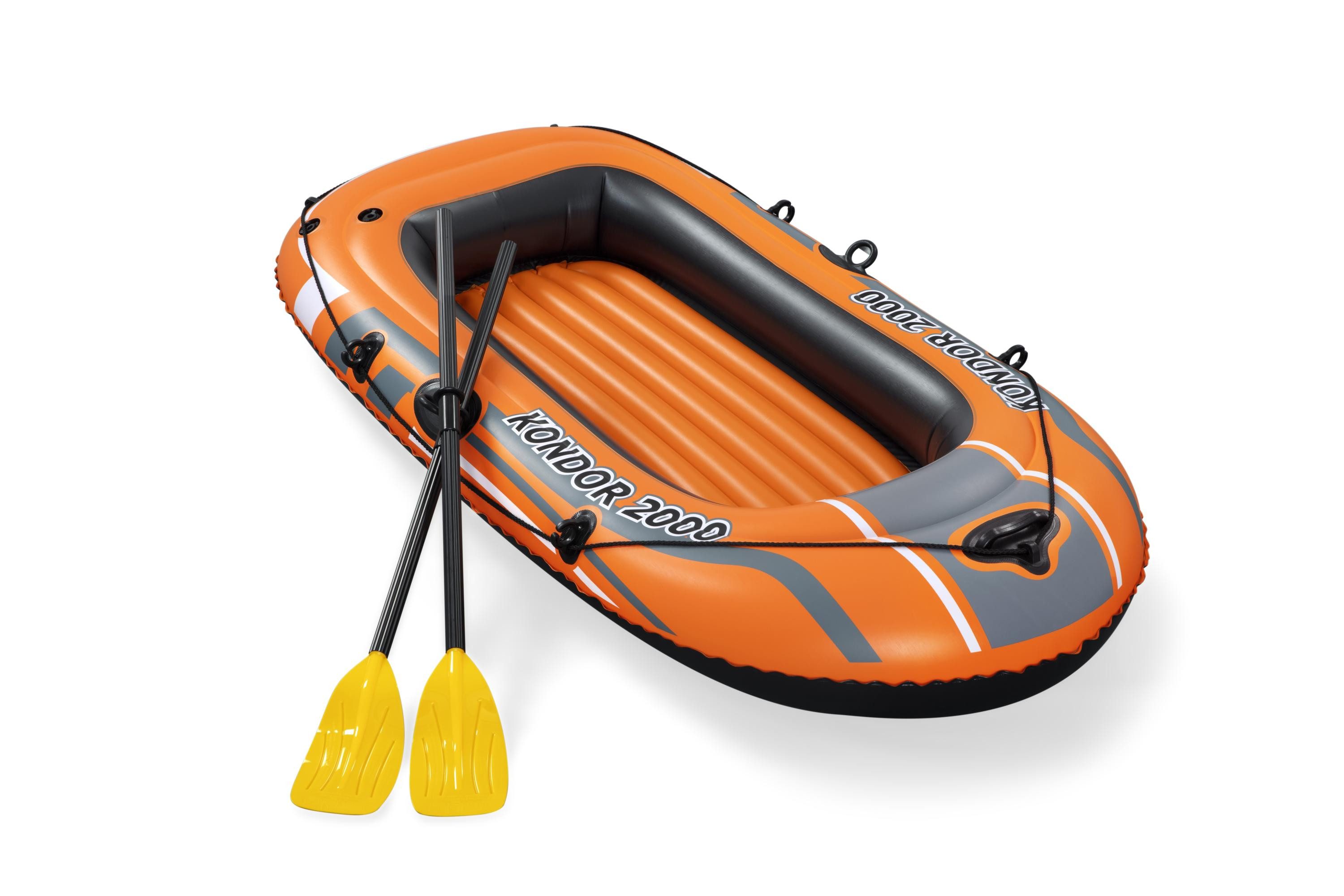 BESTWAY Schlauchboot Bestway Paddelboot Set Kondor 2000 198x122cm 3 Teile