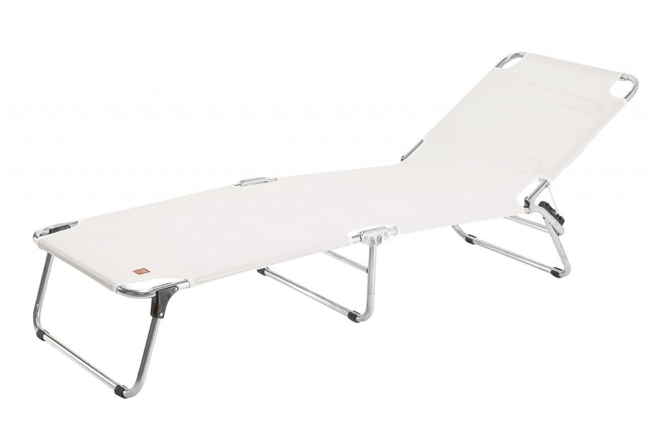Fiam Gartenliege AMIGO Sonnenliege Weiß von FIAM - Tolle Aluminium Dreibeinliege