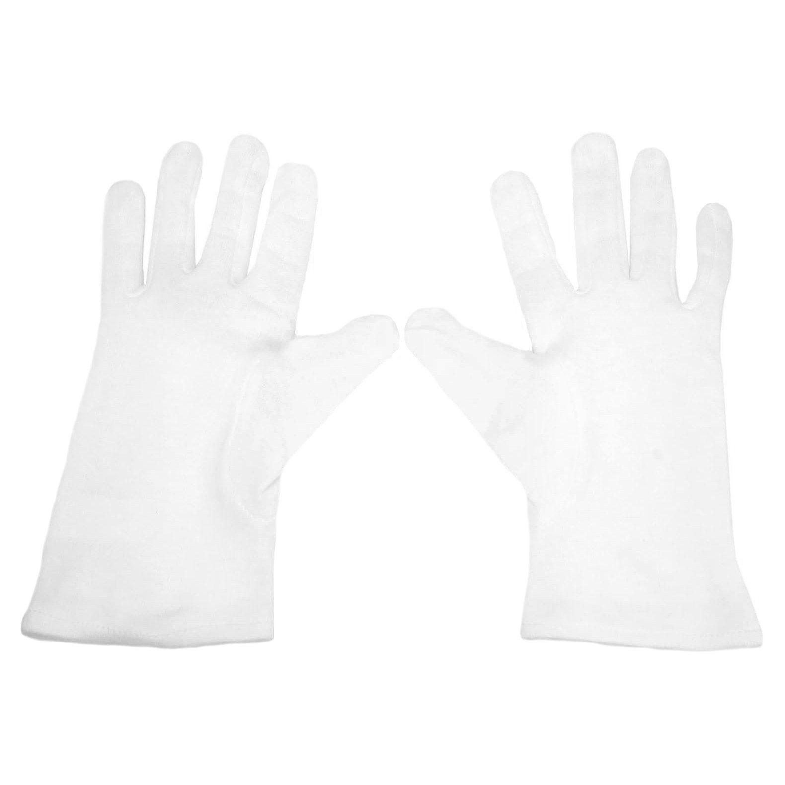 Metamorph Zauberer-Kostüm Kinder Kostüm Baumwollhandschuhe weiß - Karneval, Bequeme, hochwertige Handschuhe für eine Vielzahl an Verkleidungen