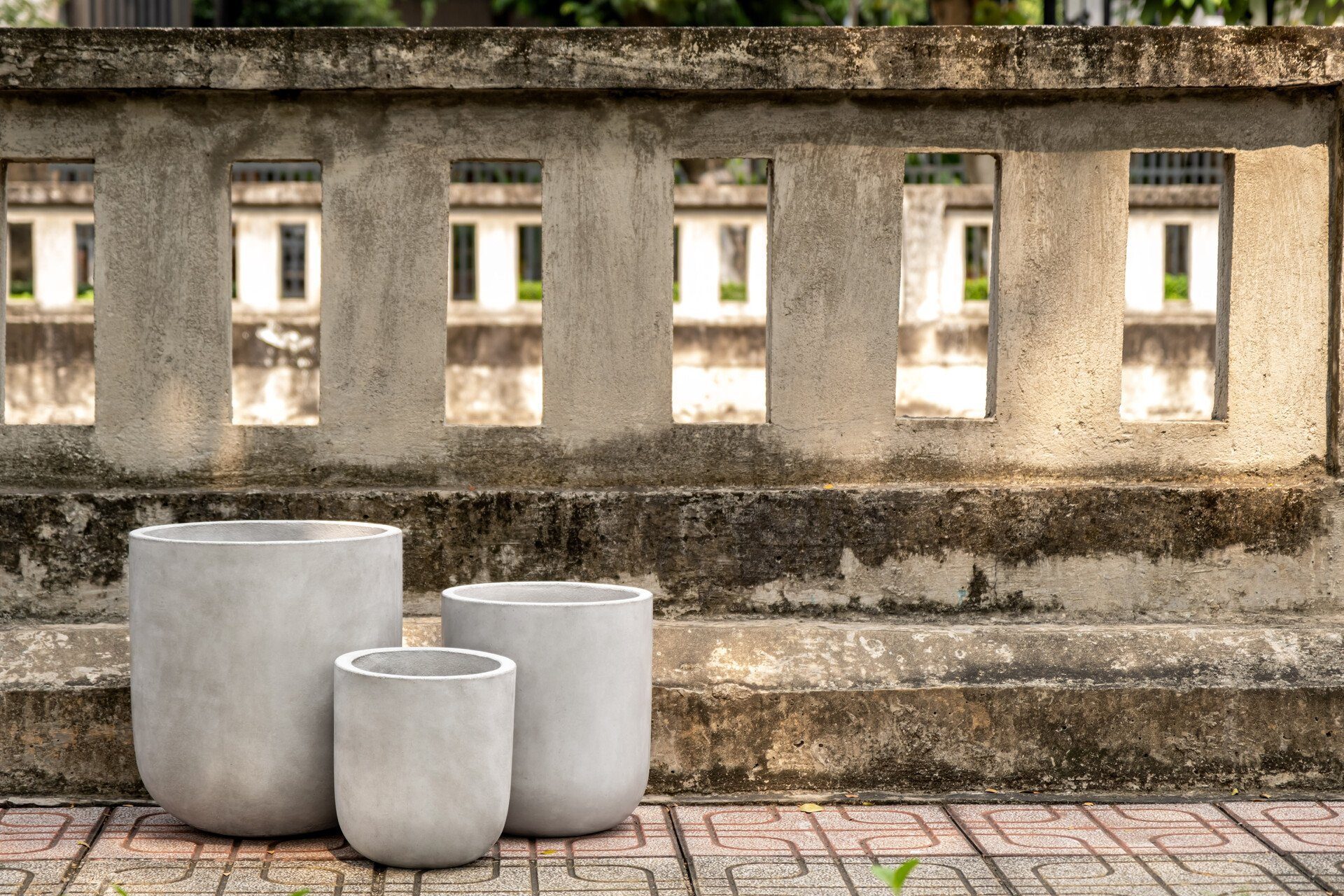 Teramico Blumentopf Blumentopf "Dora-Tall" 38x42cm Beton, günstig online kaufen