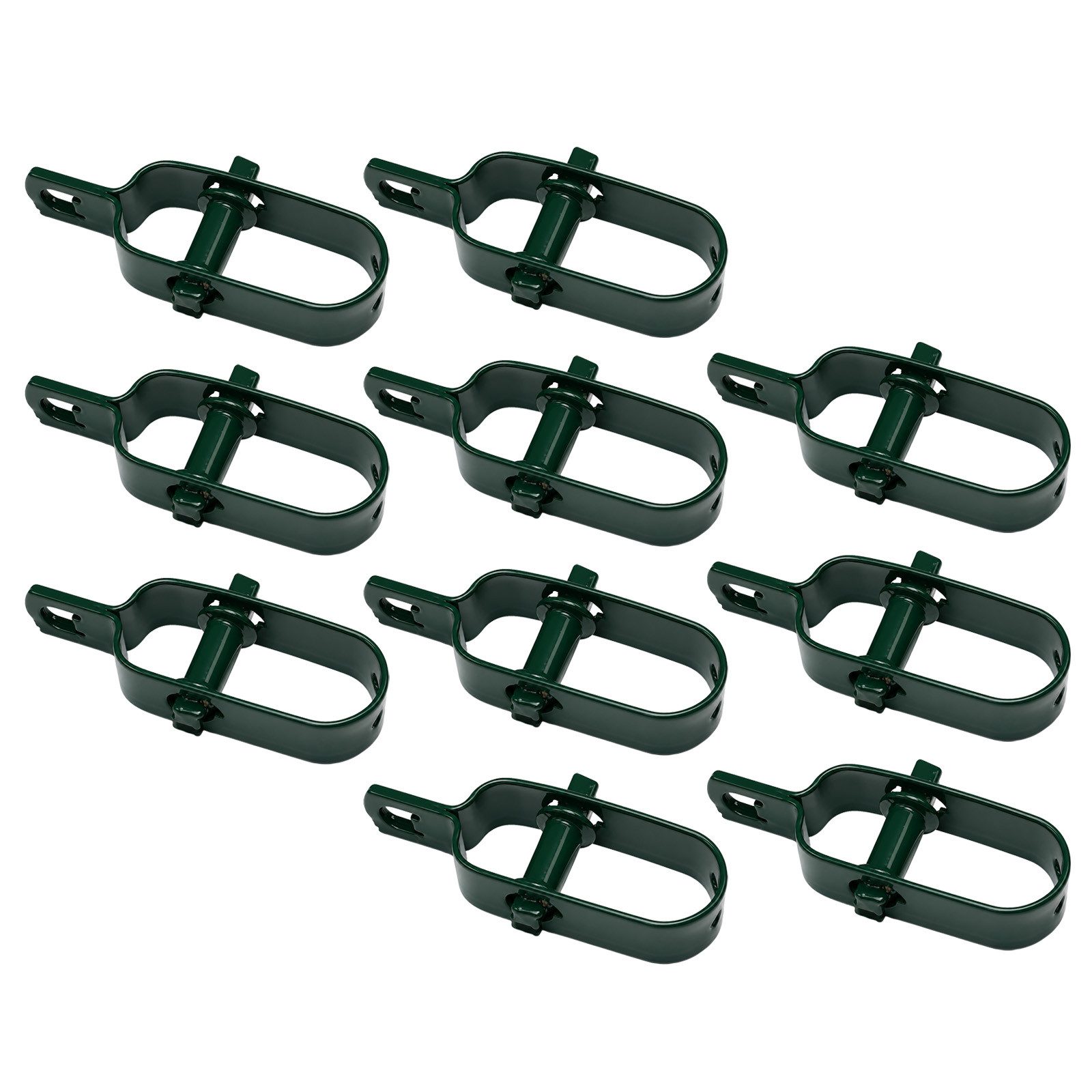 TRUTZHOLM Maschendrahtzaun 10 x Drahtspanner grün 100mm Zaunspanner Maschendrahtspanner, (Set)
