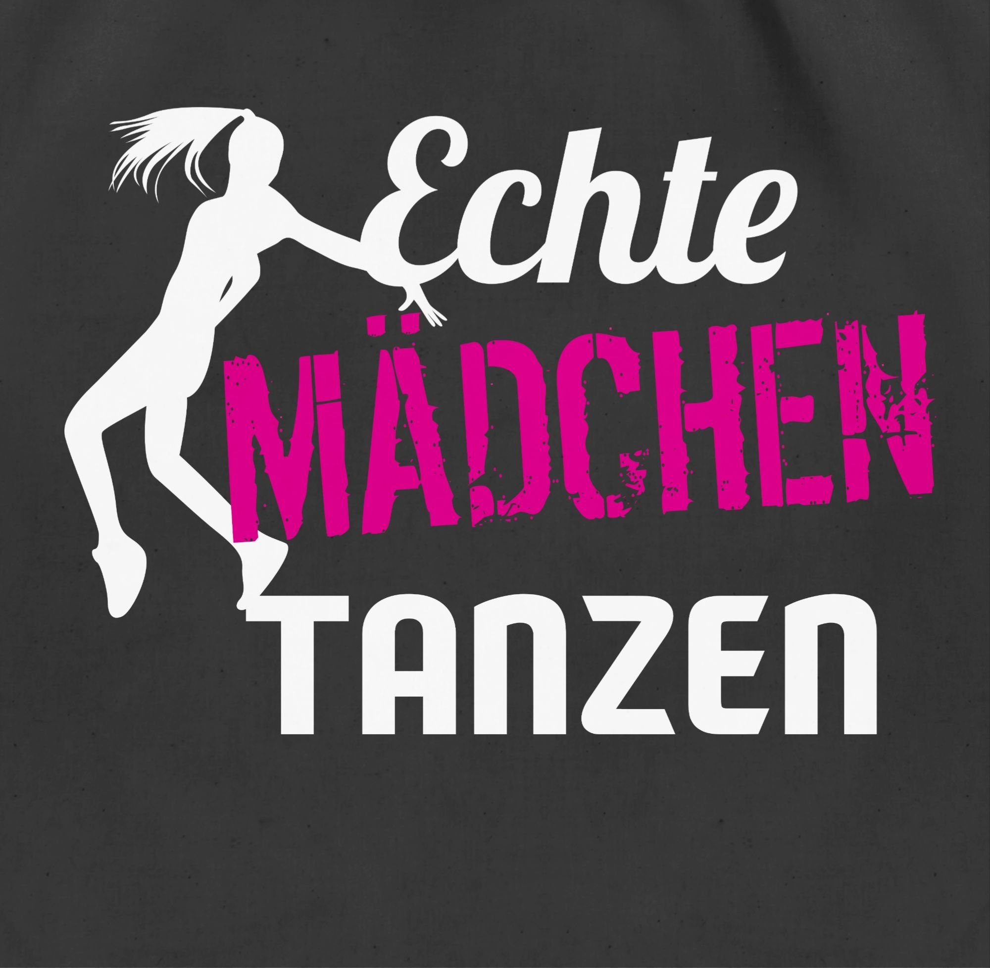 Shirtracer Turnbeutel Echte Mädchen tanzen - Tänzerin, Tanzen Geschenk