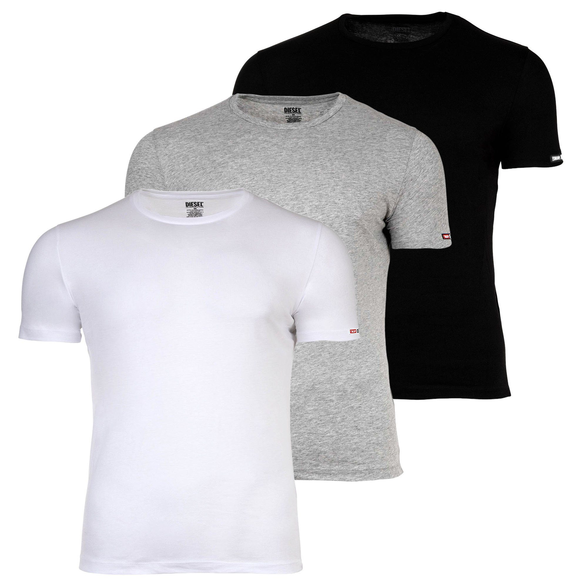 T-Shirt Herren T-Shirt 3er Pack Baumwolle