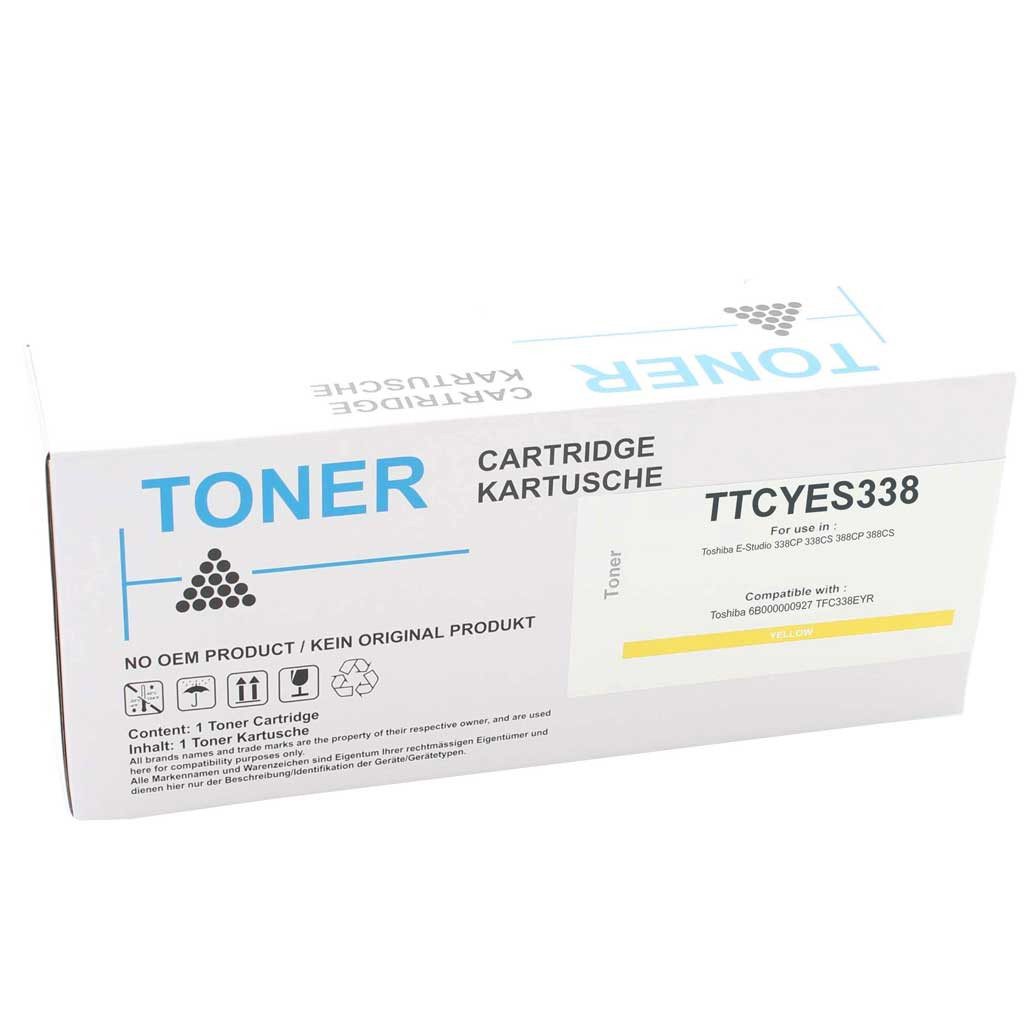 ABC Tonerkartusche Kompatibler Toner Gelb 6000 Seiten für Toshiba E-Studio 338CP 338CS 38