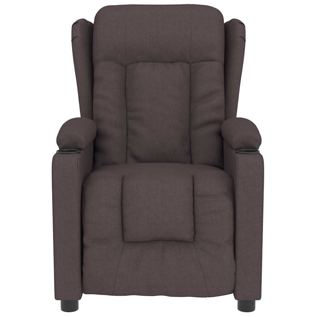 vidaXL Massagesessel Massagesessel Dunkelbraun Stoff (1-St) günstig online kaufen