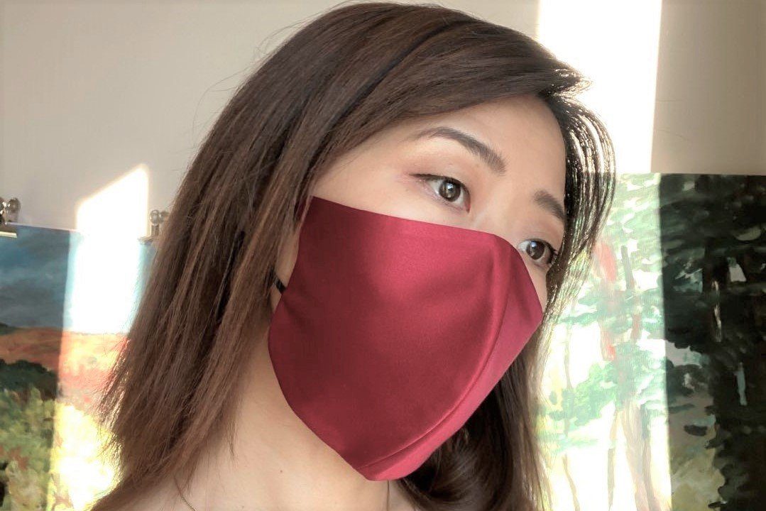 orignee Mund-Nasen-Masken Seiden-Gesichtsmaske aus Maulbeerseide – waschbar & verstellbar, 1-St.