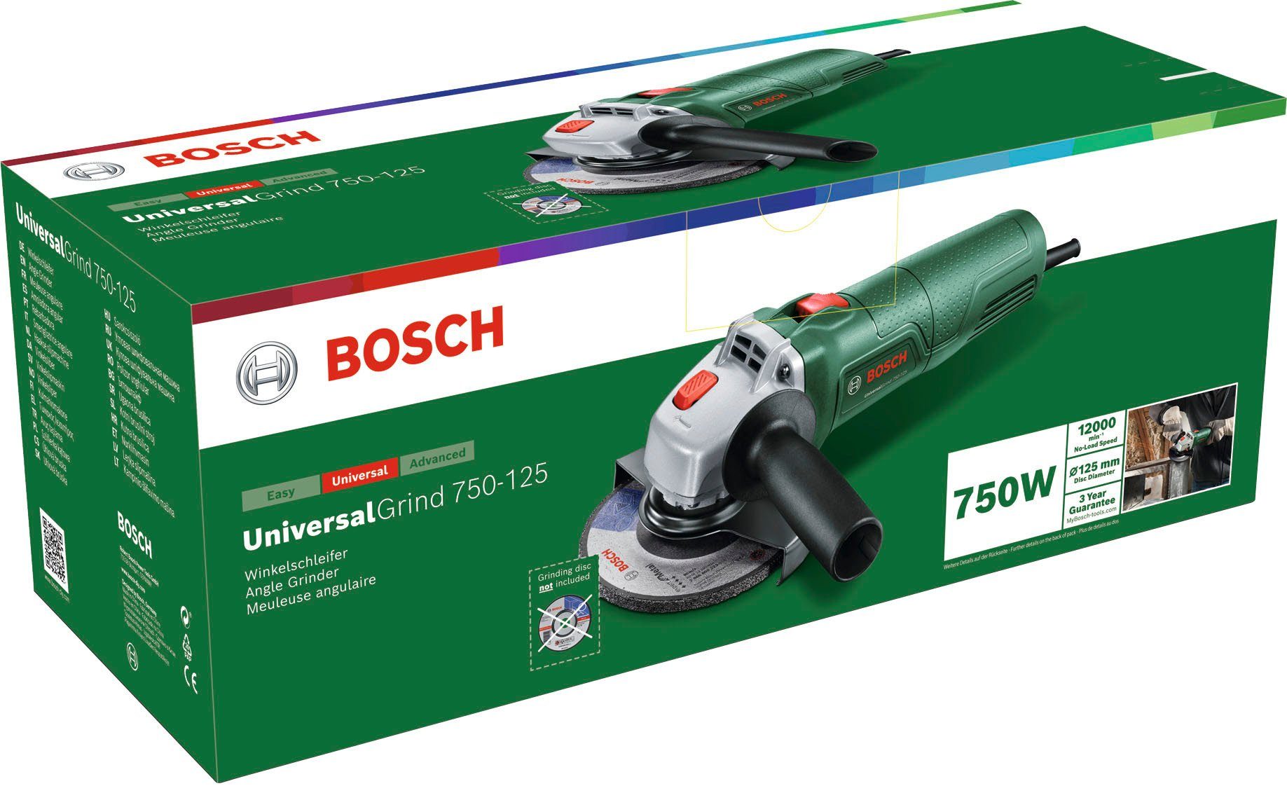 Bosch Home & Garden Winkelschleifer UniversalGrind 750-125 günstig online kaufen